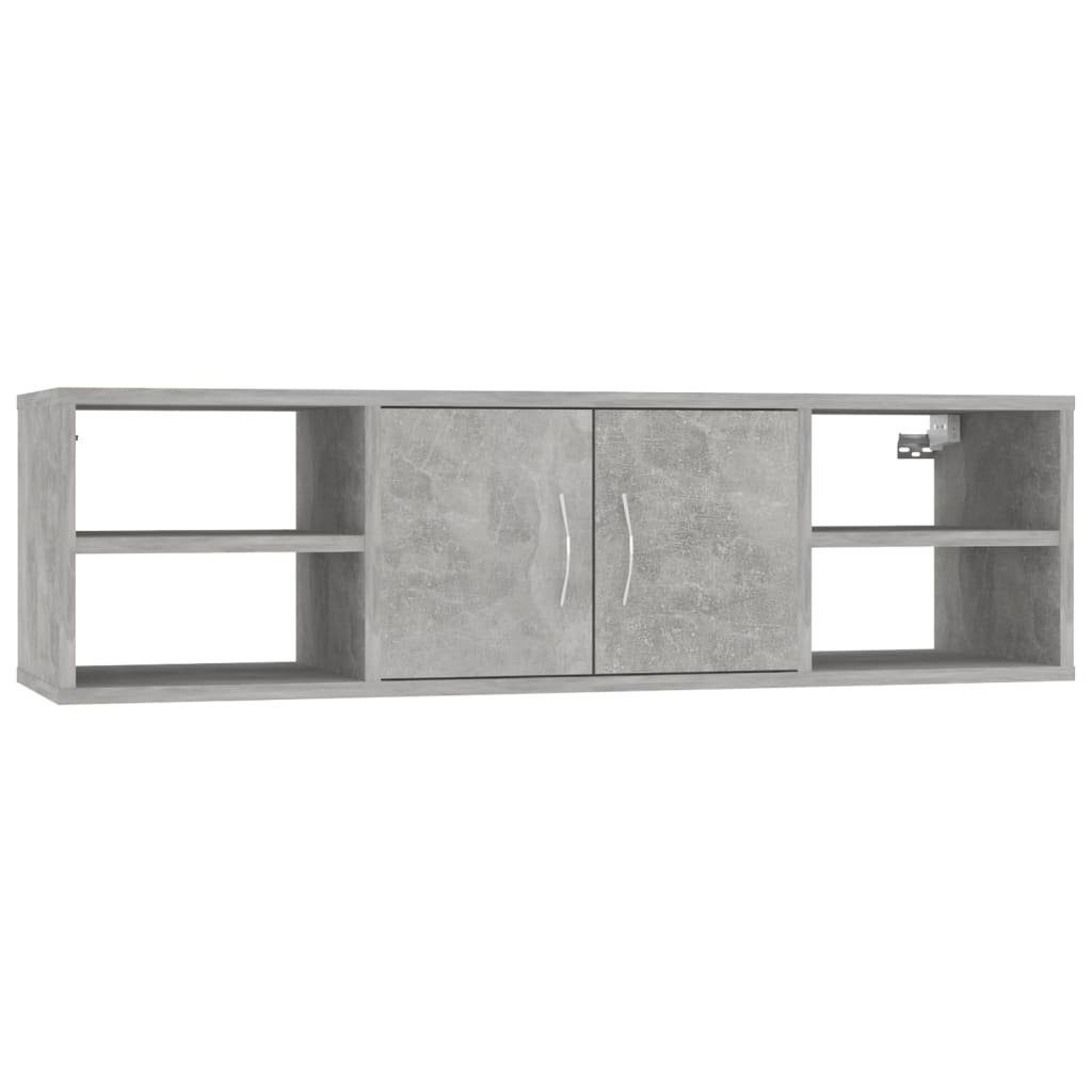 furnicato Wandregal Betongrau 102x30x29 cm Holzwerkstoff, günstig online kaufen
