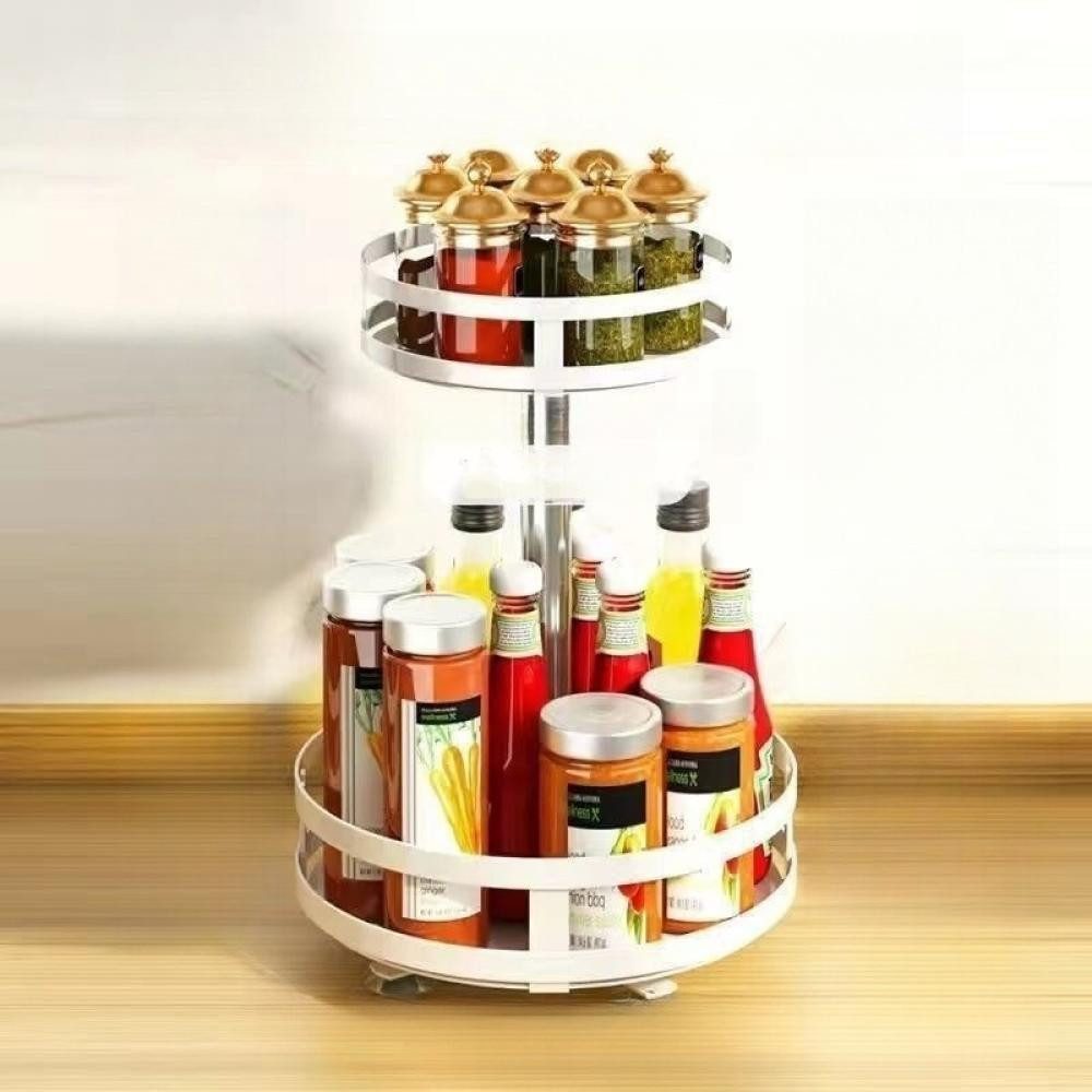 BBWL Küchenregal Drehbares Küchenregal Metall 2-stöckig, Verstellbares Gewü günstig online kaufen