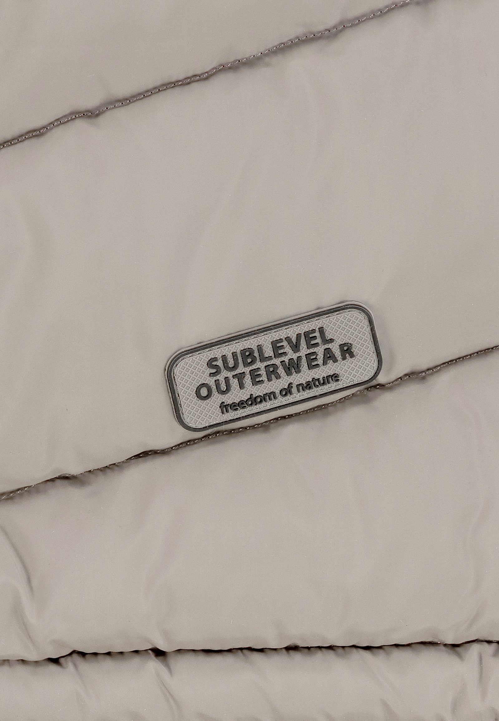 SUBLEVEL Steppmantel Winter Jacke Parka Steppjacke Steppmantel Wintermantel Lange Mantel