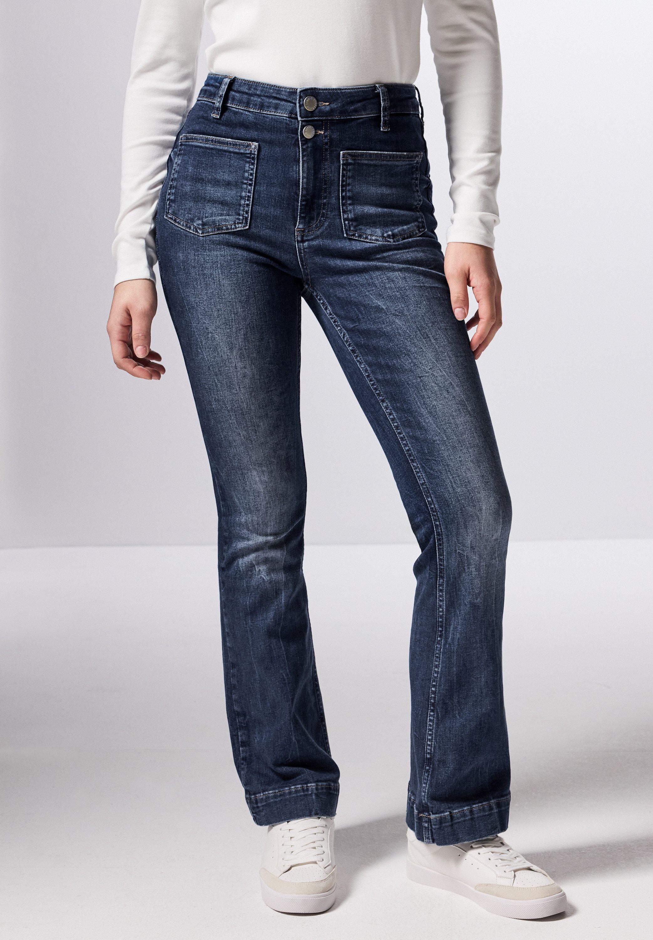 STREET ONE STUDIO Slim-fit-Jeans High Waist günstig online kaufen