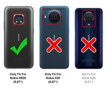 CoolGadget Handyhülle Magnet Case Handy Tasche für Nokia XR20 6,67 Zoll, Hülle Klapphülle Ultra Slim Flip Cover für Nokia XR20 Schutzhülle