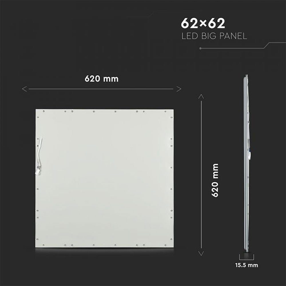 V-TAC LED Deckenleuchte, LED-Leuchtmittel 29 Neutralweiß, LED L K cm neutralweiß verbaut, 4000 62 Lumen fest Panel Watt 3480 Deckenleuchte