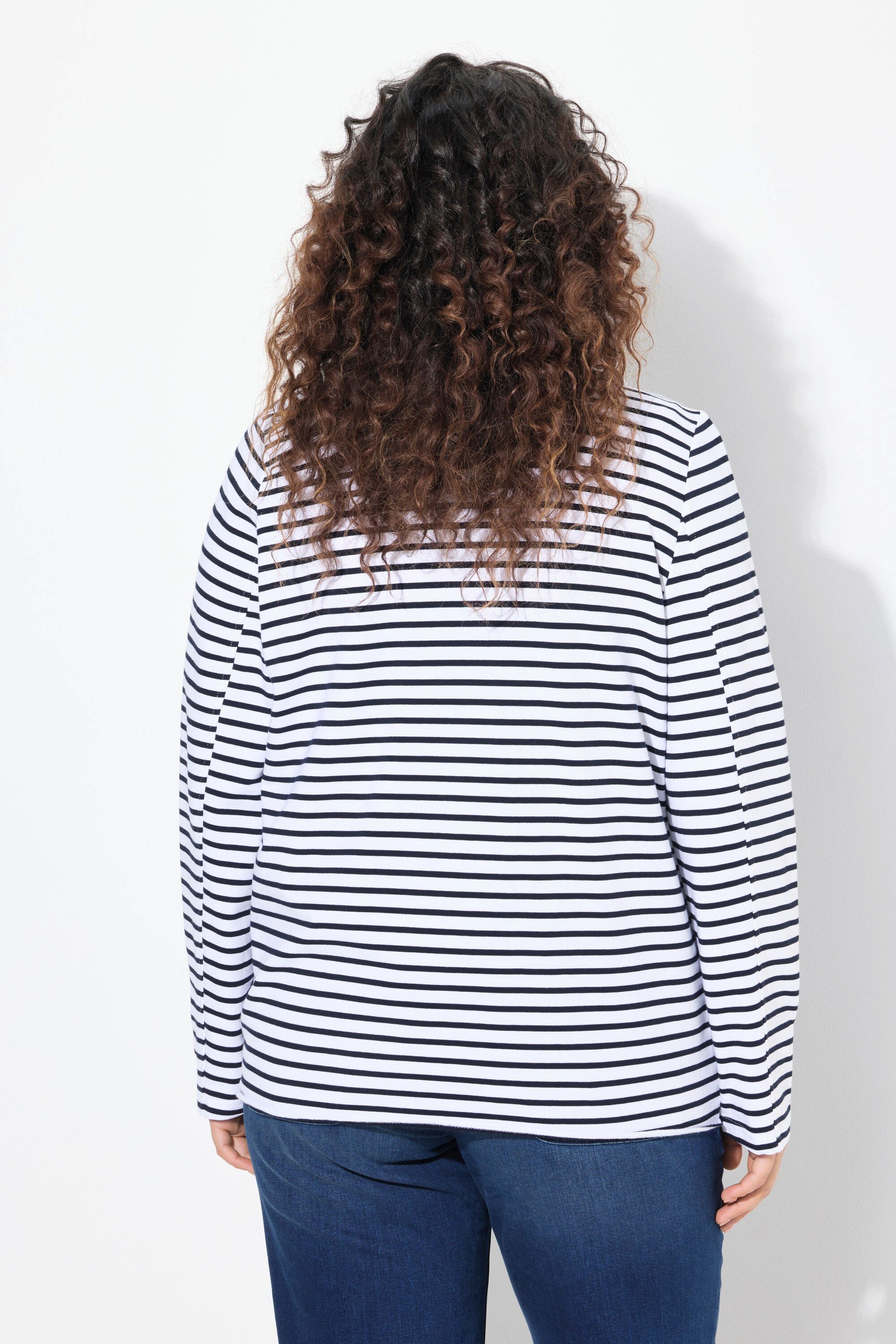 Ulla Popken Blusenblazer Jerseyblazer Rollkanten Reverskragen Langarm