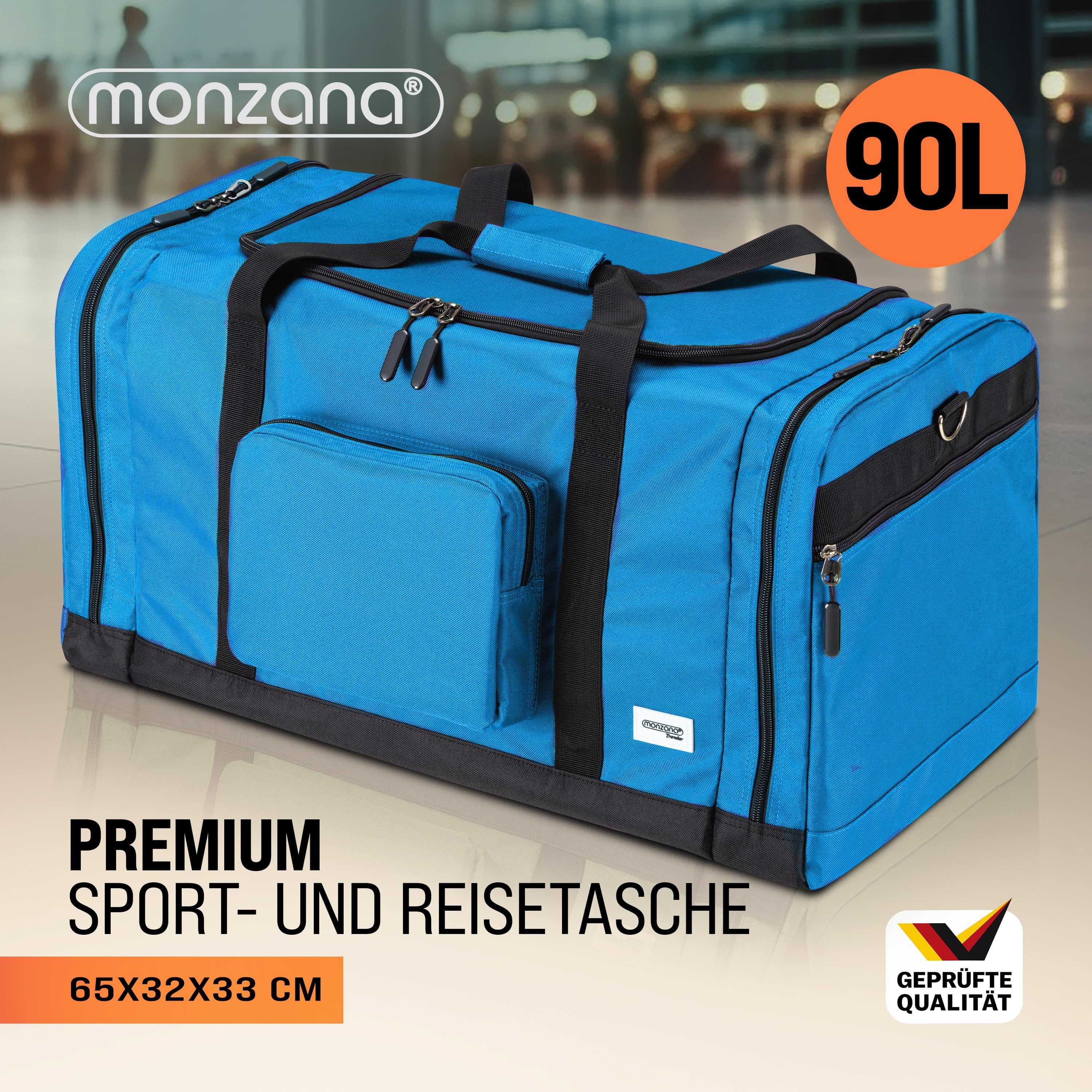 monzana Reisetasche, MONZANA® Reisetasche 90L 70x35x35cm Weekender Duffle Bag Sporttasche