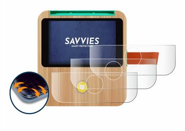 Savvies Full-Cover Schutzfolie für tigerbox TOUCH PLUS, Displayschutzfolie, 4 Stück, 3D Curved klar