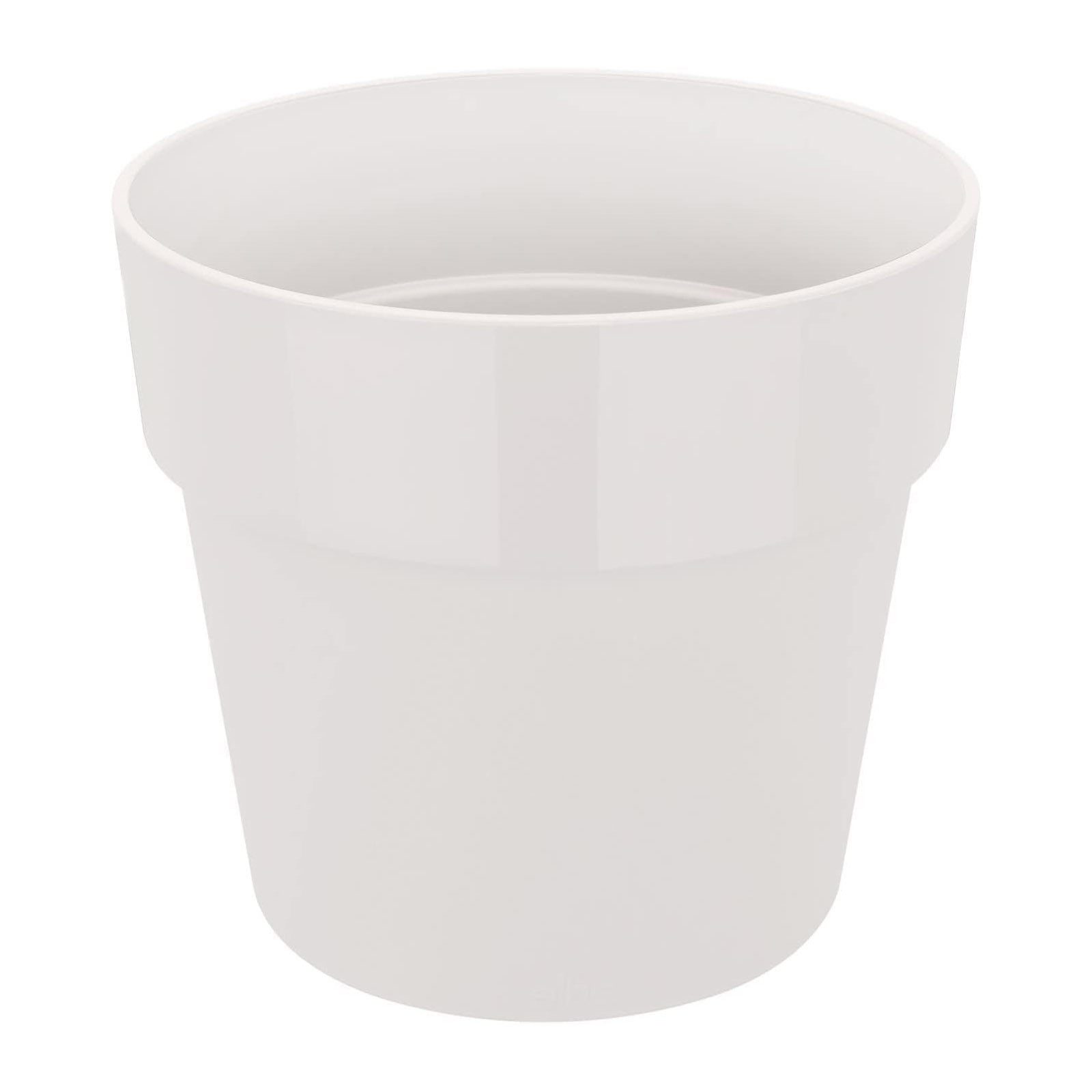 Elho Blumentopf B.for Blumenkübel Pflanztopf Übertopf Pflanzgefäß, Weiss ⌀ 30 x H 27 cm