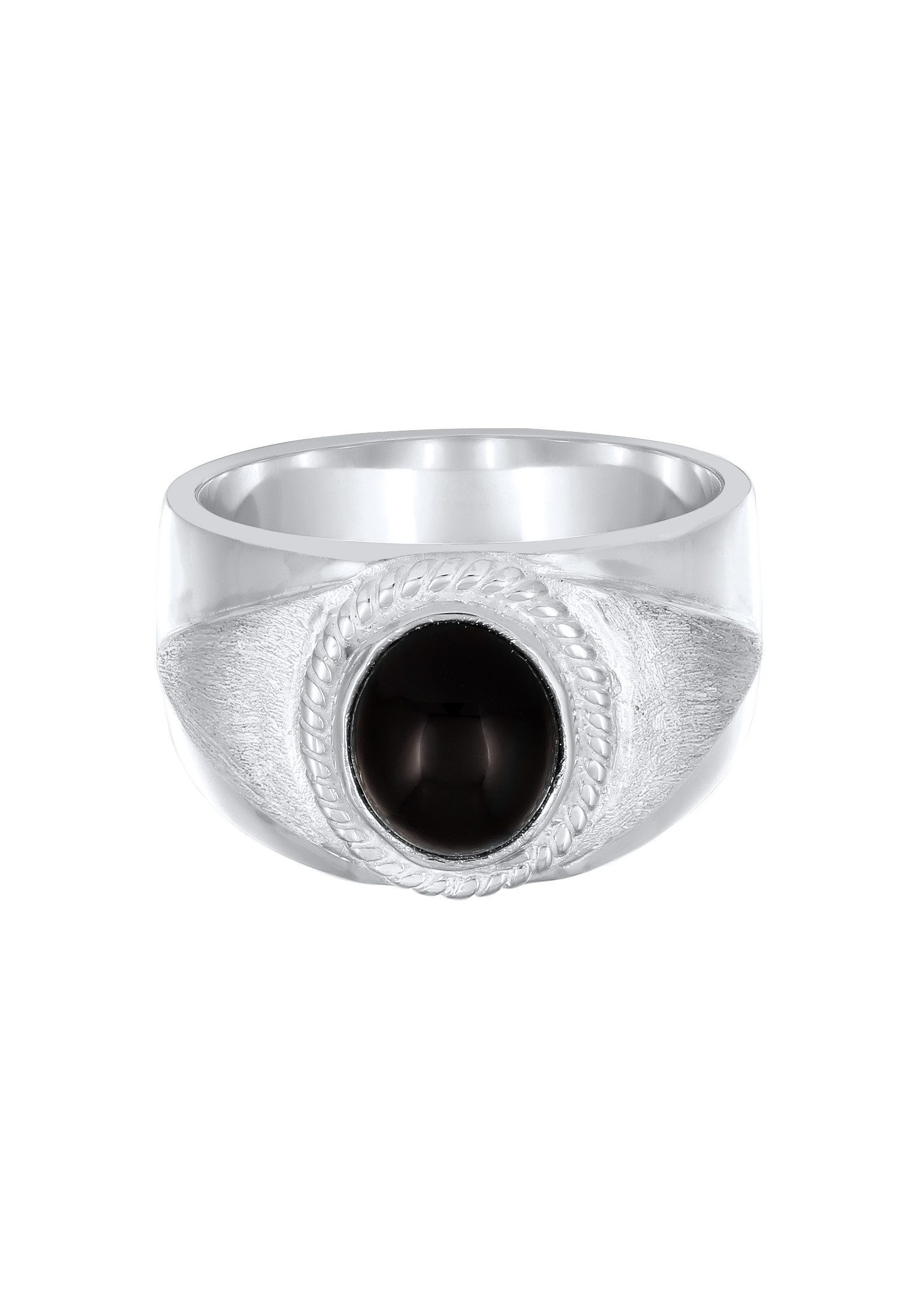 Kuzzoi Siegelring Siegelring Oval Onyx Schwarz 925 Sterling Silber günstig online kaufen