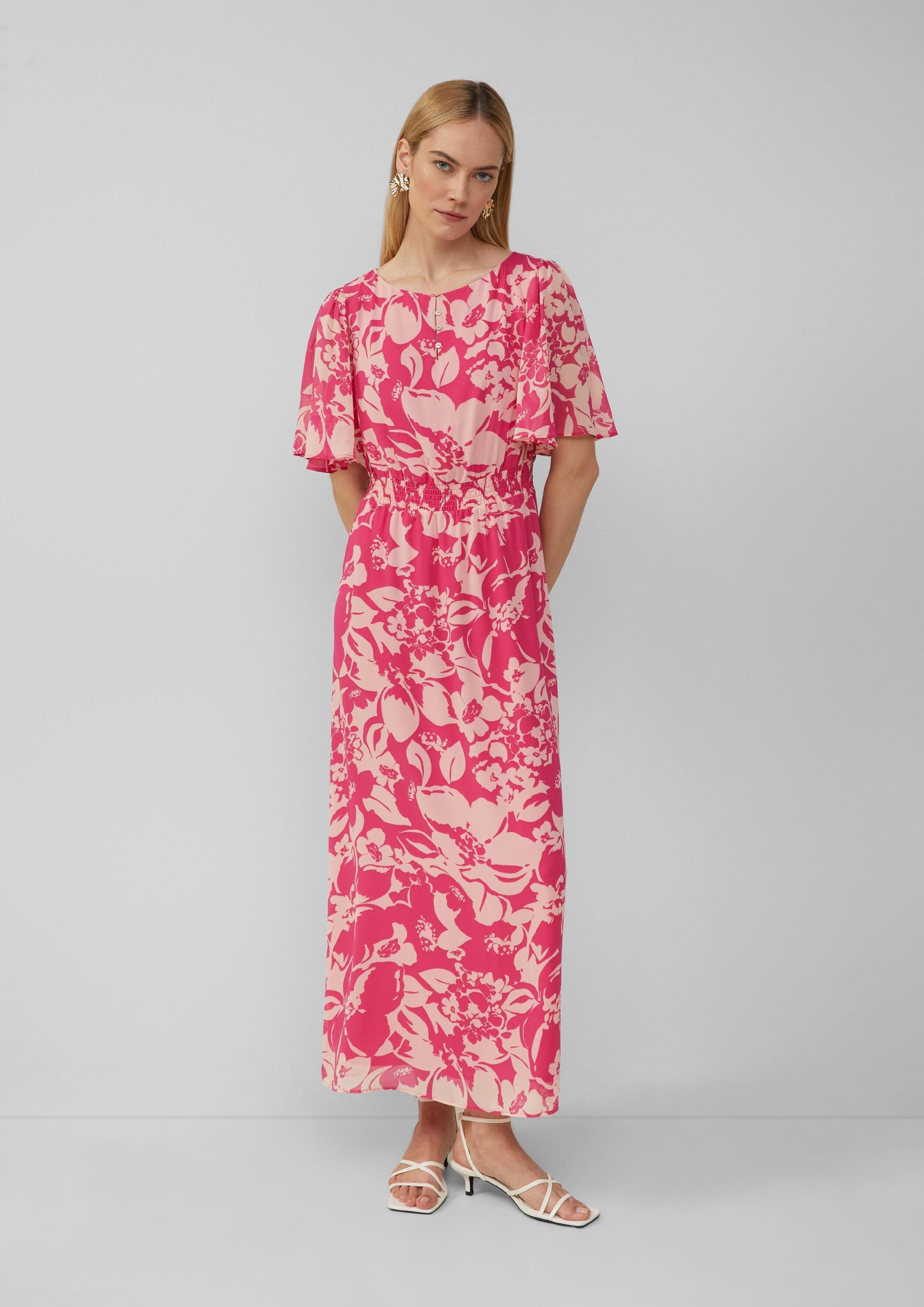 s.Oliver Maxikleid Kleid Maxikleid aus Chiffon mit Print günstig online kaufen