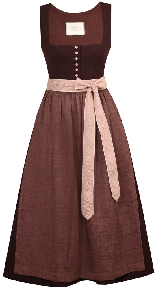 Madame Marie Dirndl Dirndl Thessara 80cm Länge schokotraube