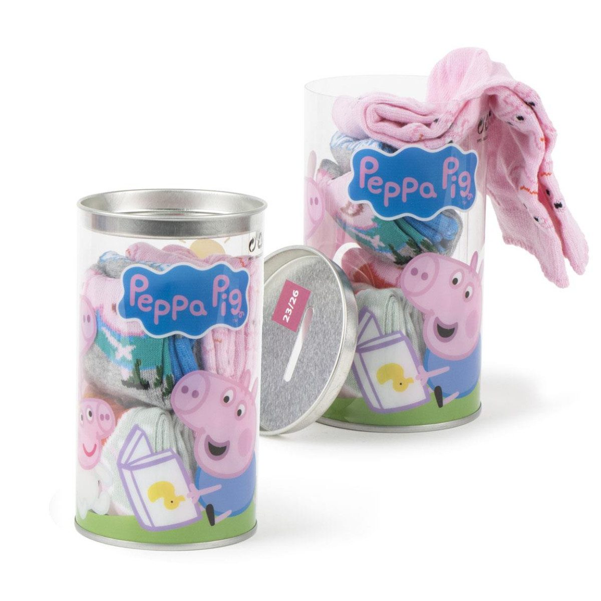 Cerda Socken Peppa Pig 4er-Pack Baumwollsocken Freizeit- und Alltagssocken