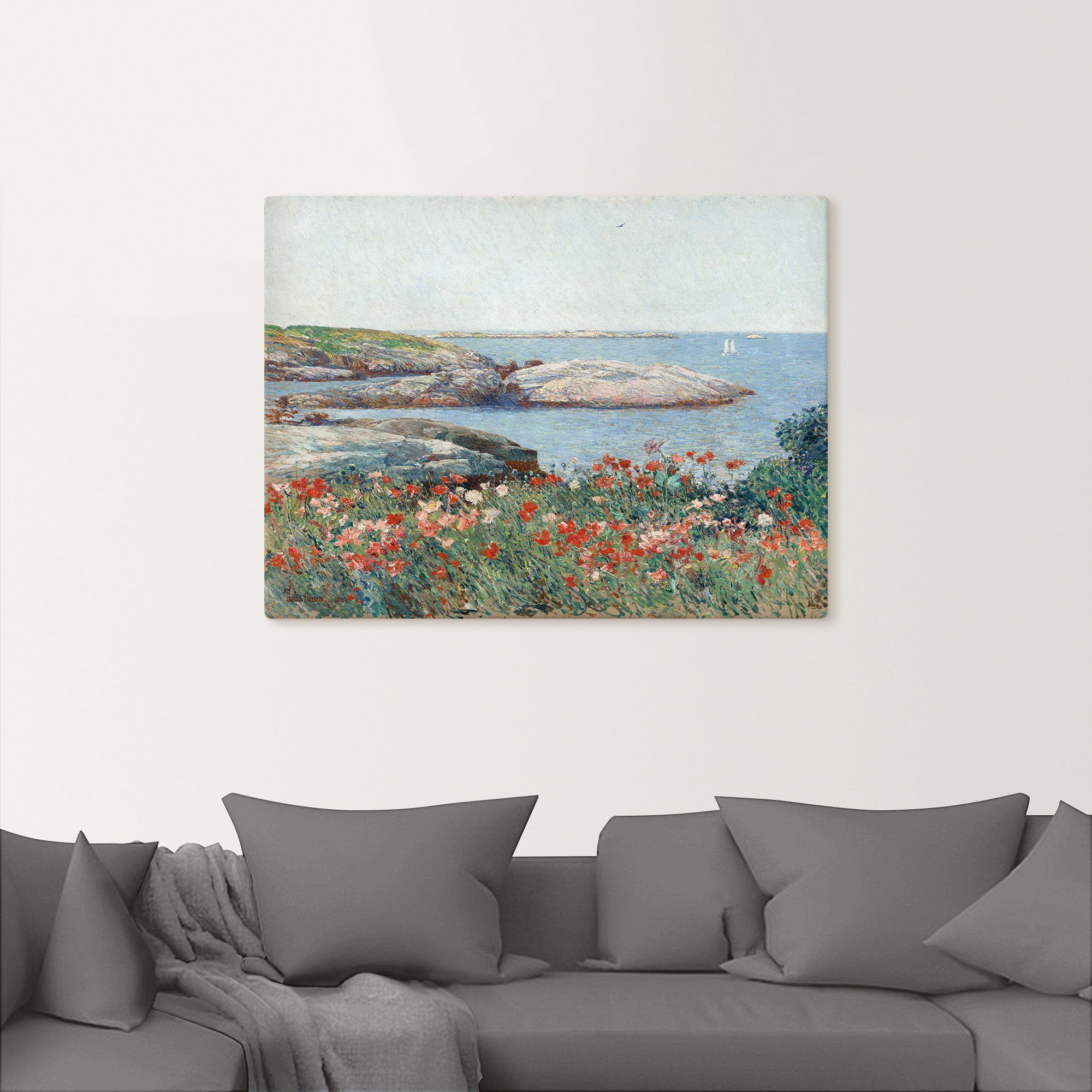 Shoals. Alubild, Meer Isles (1 oder Artland Wandaufkleber als Bilder in versch. of Poppy, Leinwandbild, Wandbild Größen 1891, St), Poster