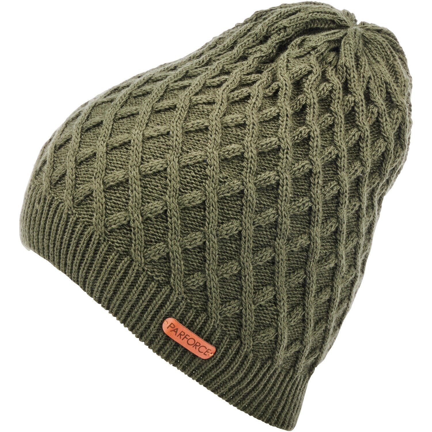 Gitterstrick Beanie Strickmütze Parforce