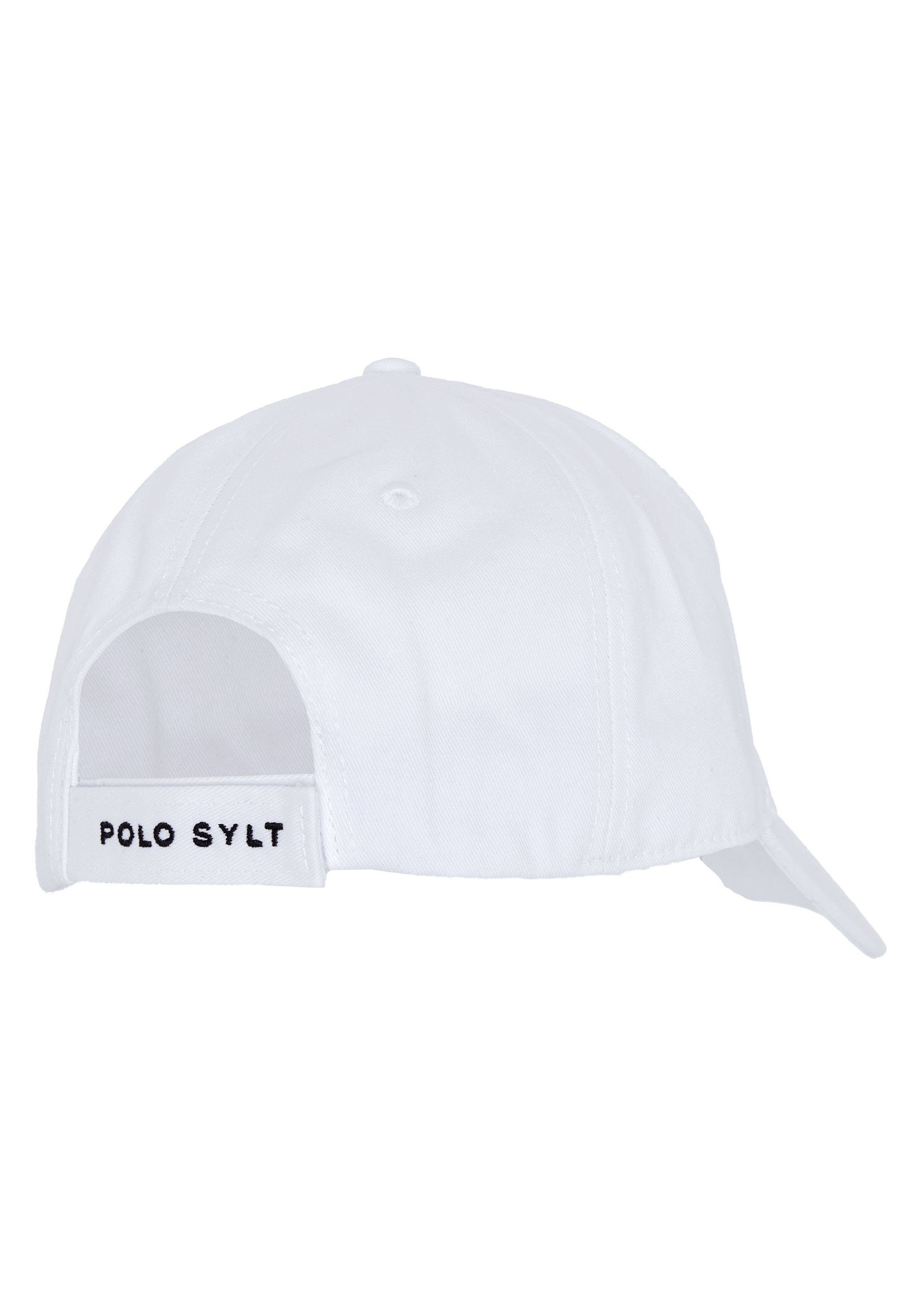 Baseball im Label-Design 1048 Polo Cap Dif Wht/Dk Blue Sylt