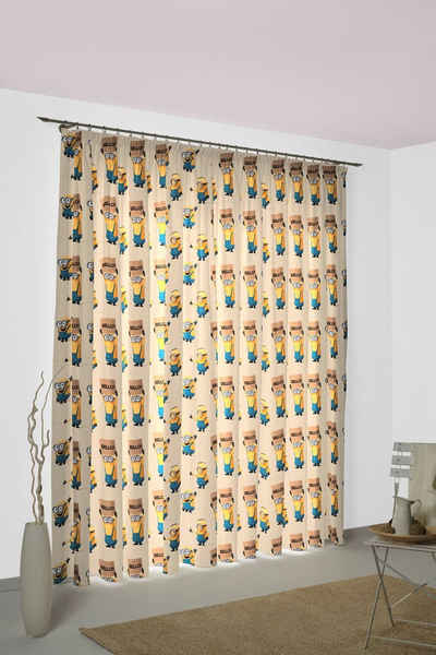 Vorhang Minions, Wirth, Multifunktionsband (1 St), verdunkelnd, Satin, Walt Disney