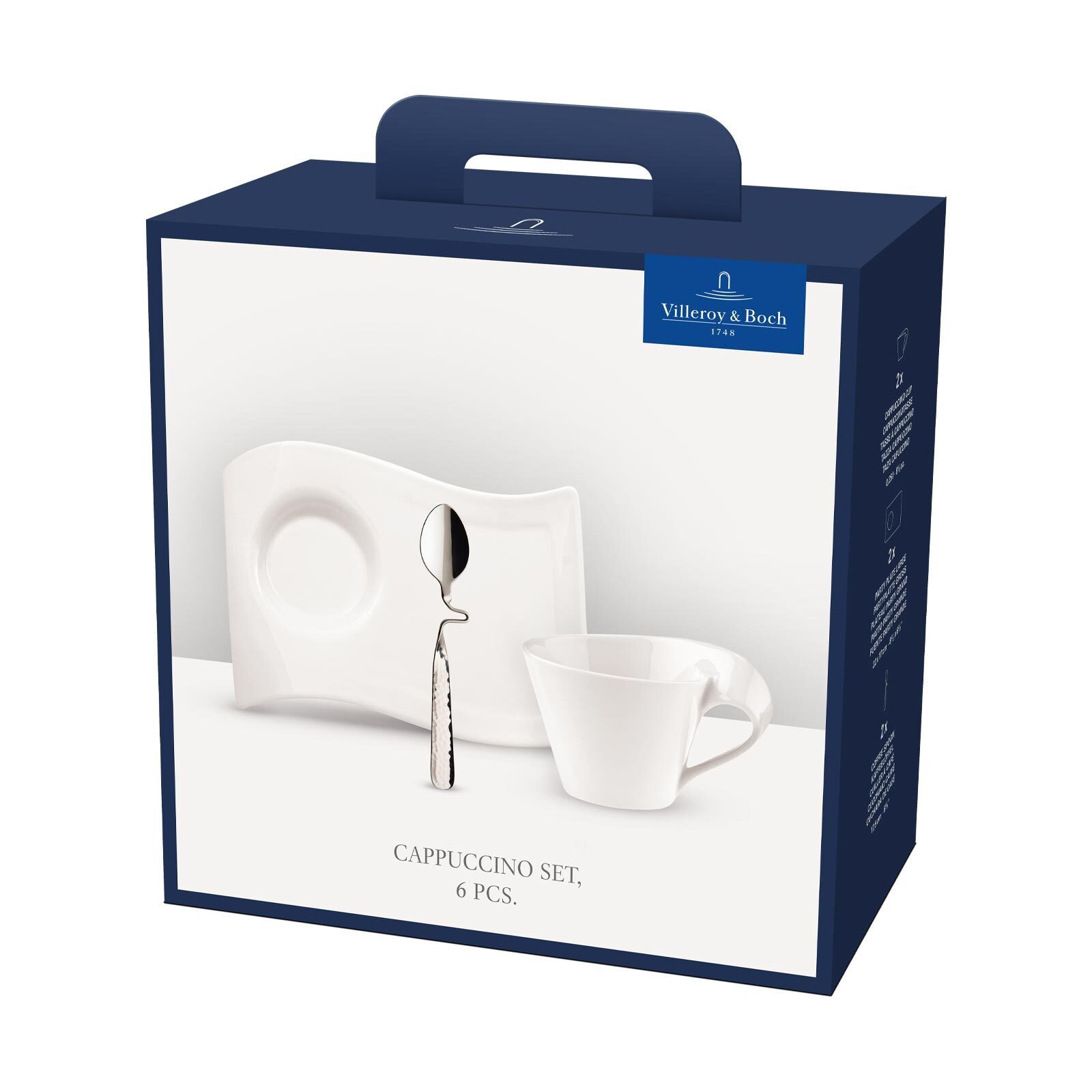 Villeroy & Boch Tasse NewWave Cappuccino-Set 150 ml 8er Set, 8-tlg., Porzellan