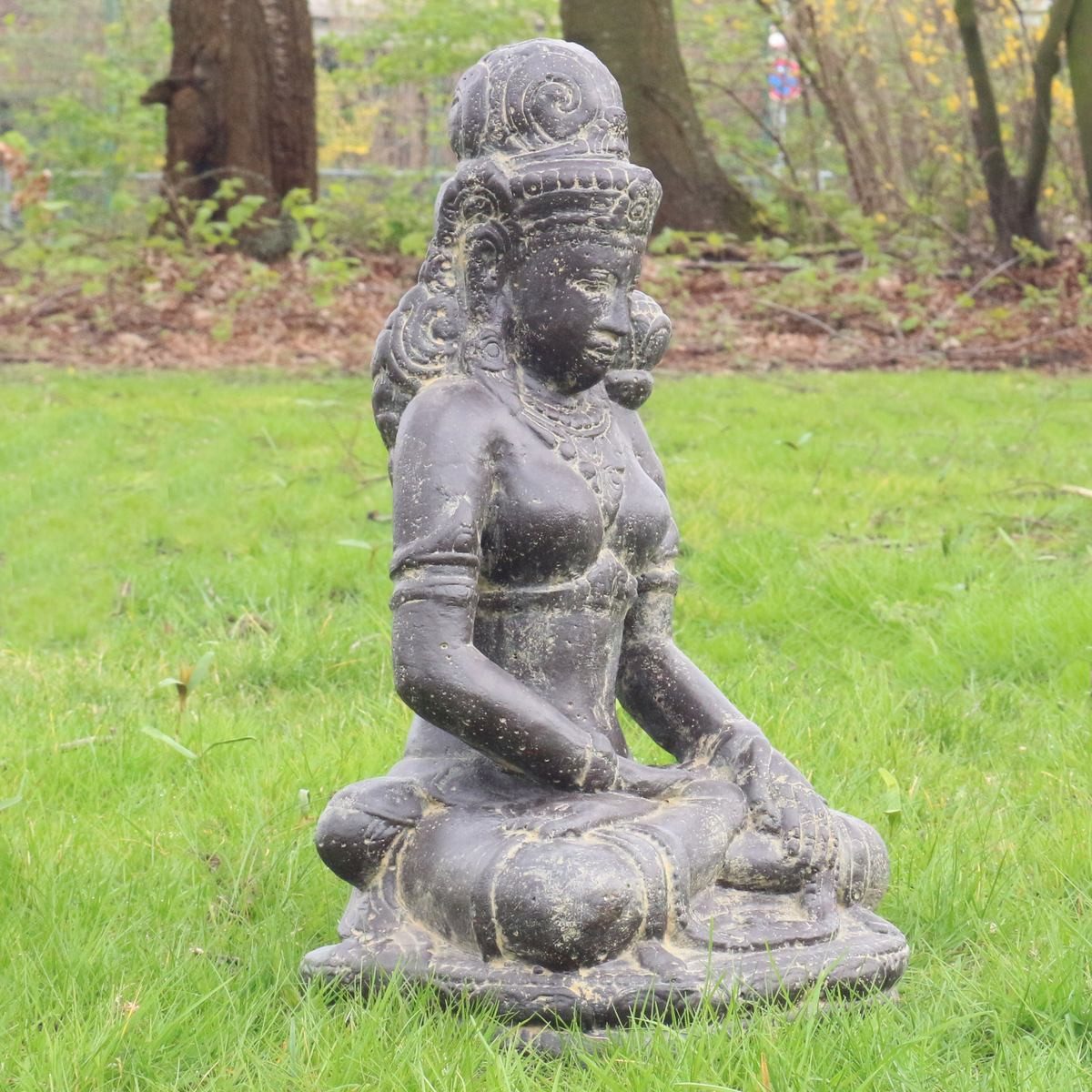 Oriental Galerie Dekofigur Sitzende Devi Gartenfigur günstig online kaufen