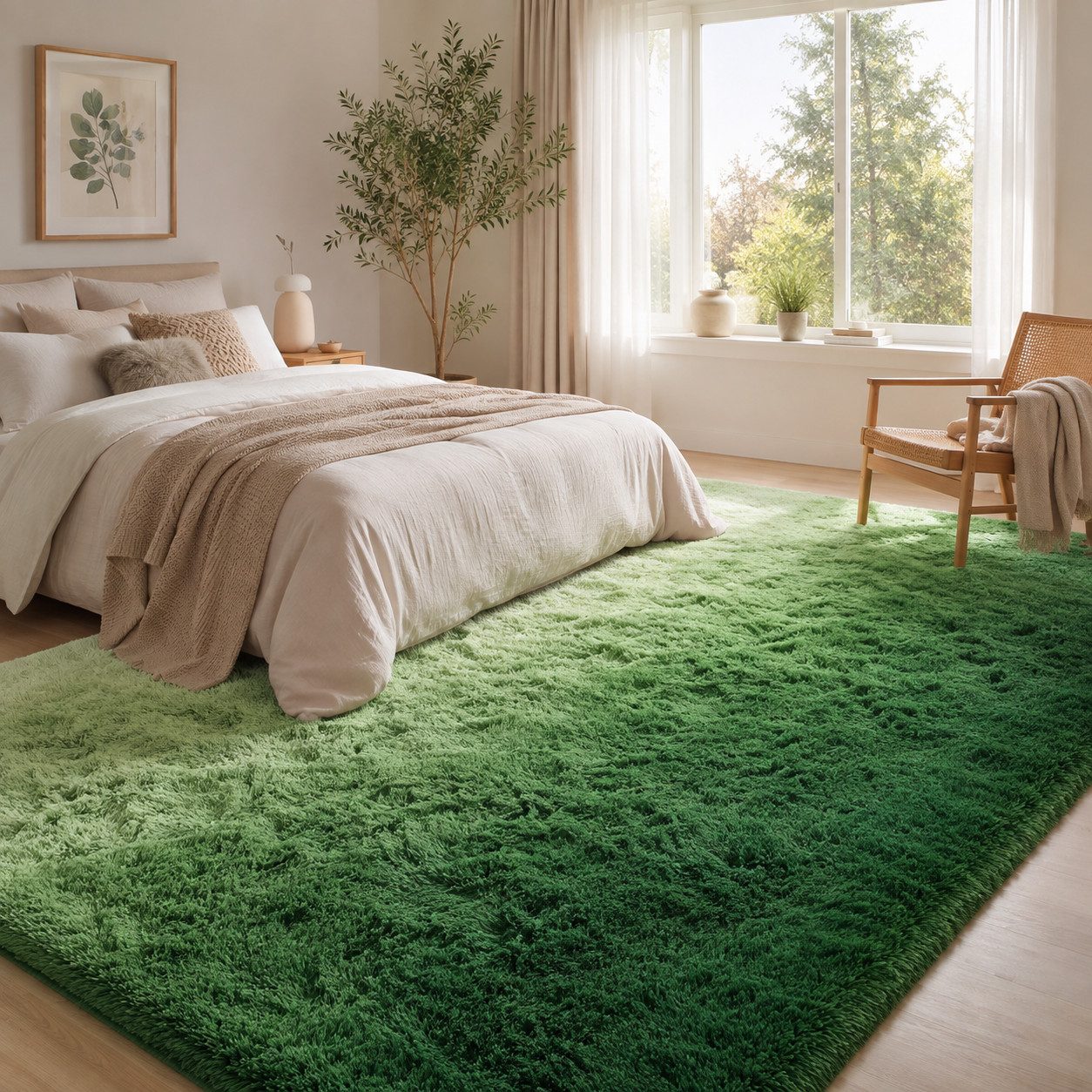 Lochas Hochflor-Teppich Hochflor-Teppich weich & kuschelig für Wohnzimmer und Schlafzimmer – Bild 2 von 5