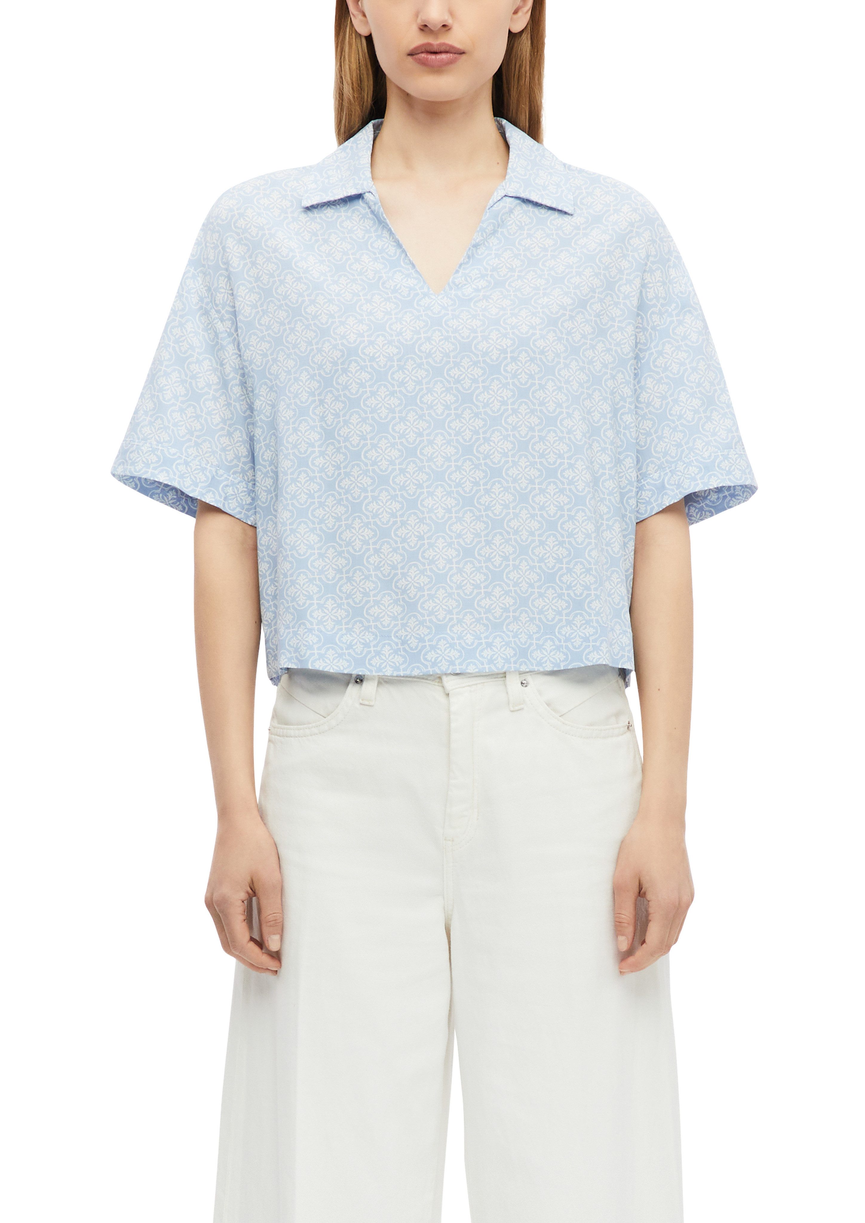 s.Oliver Druckbluse Sommerbluse mit Allover-Print – Bild 2 von 4