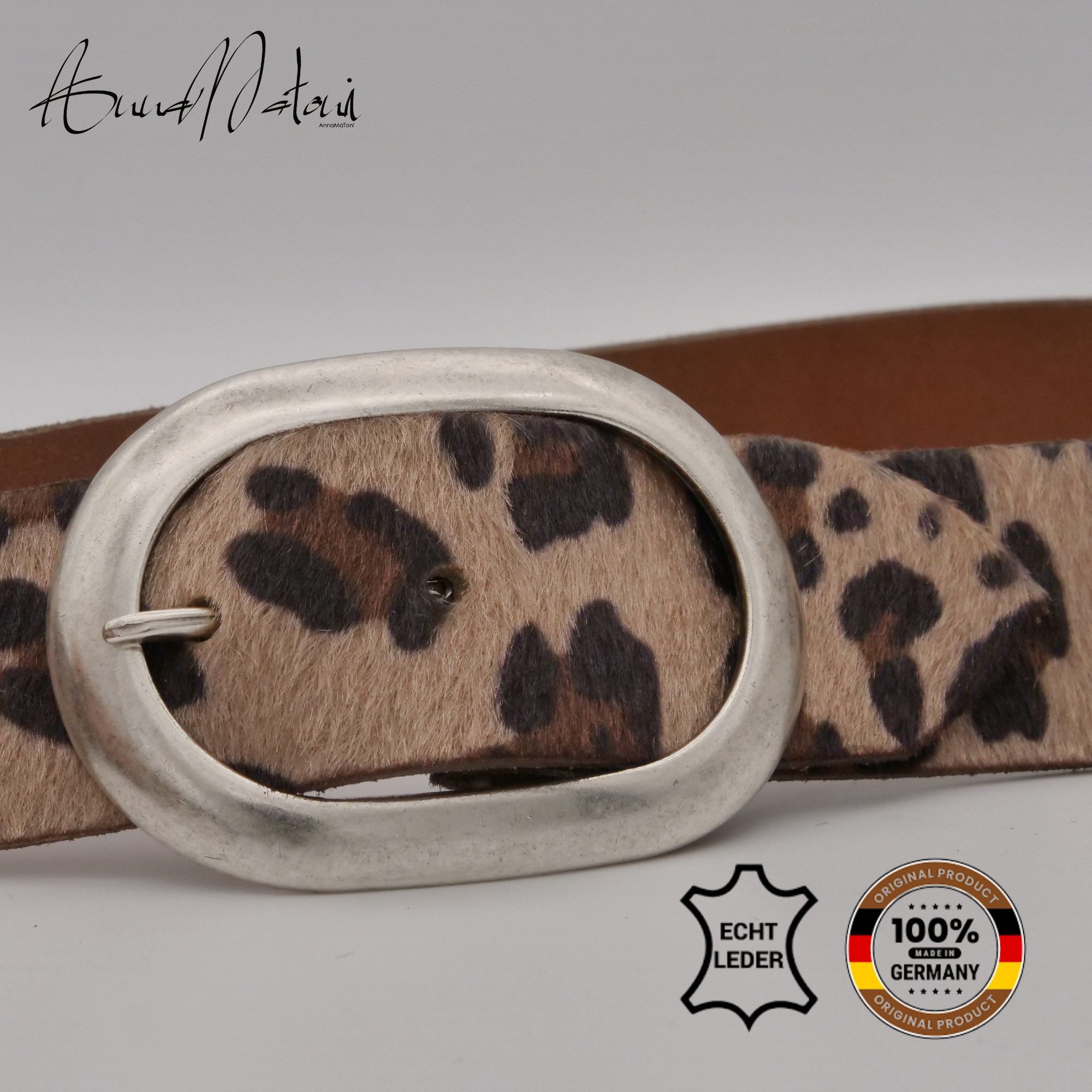 AnnaMatoni Ledergürtel AnnaMatoni Damen Ledergürtel in hochwertigem Kunstfe günstig online kaufen