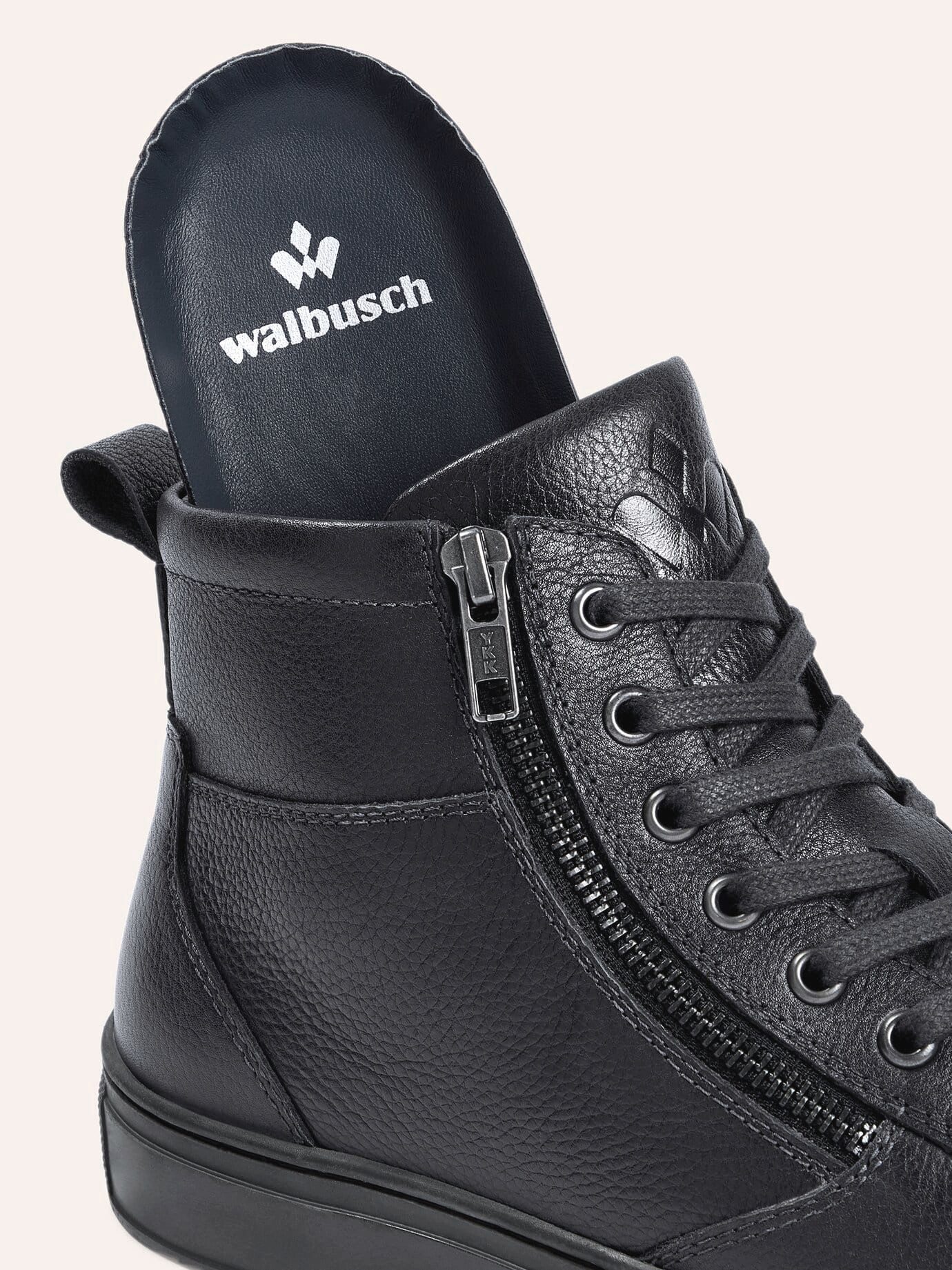 Walbusch Herren Leder-Schnürer Hightop. Schnürschuh – Bild 3 von 4