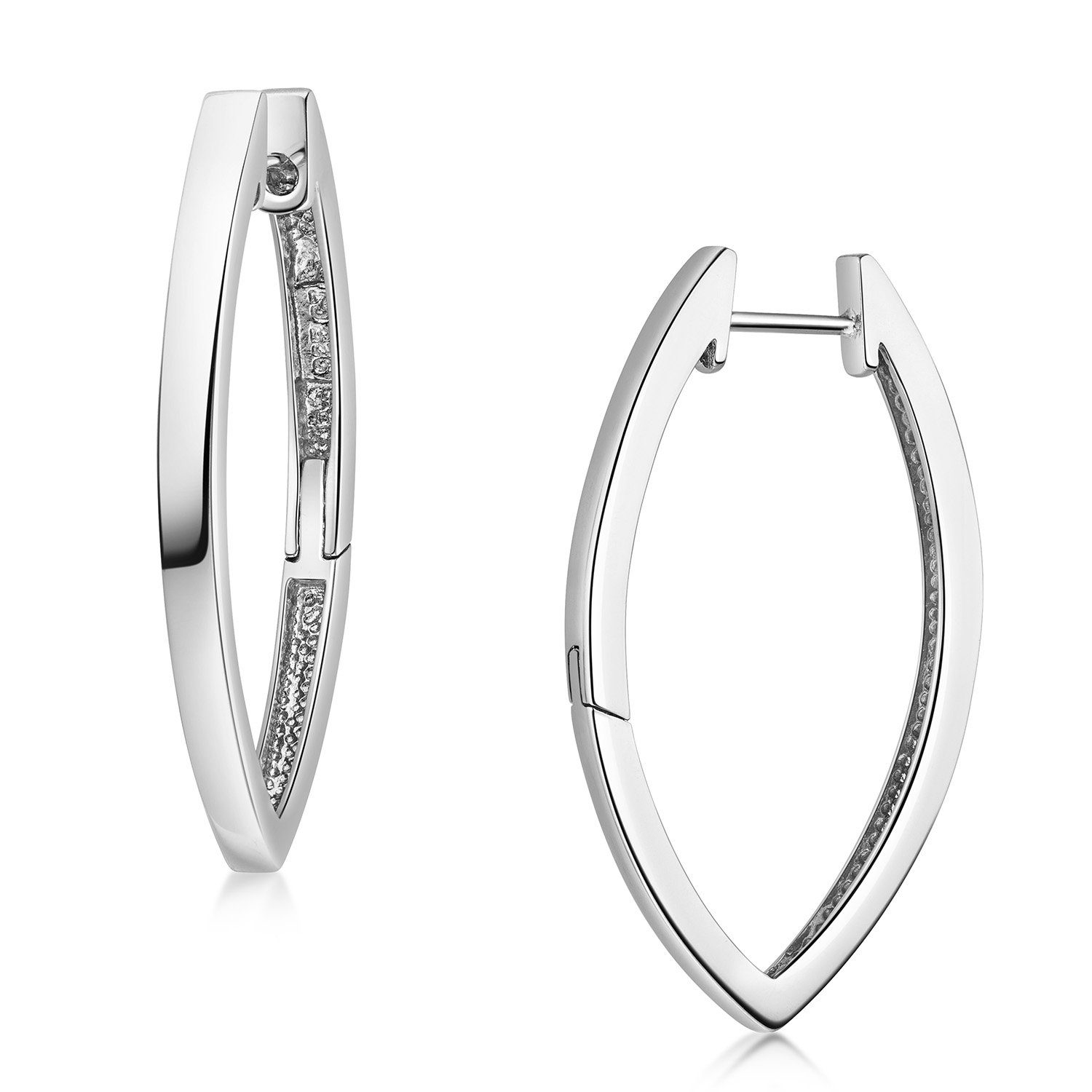 Materia Klappcreolen Spitz Creolen Ohrringe in Hochglanz Optik SO-344, 925 günstig online kaufen