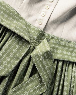 Luis Steindl Dirndl Langes Dirndl mit Jacquard-Schürze