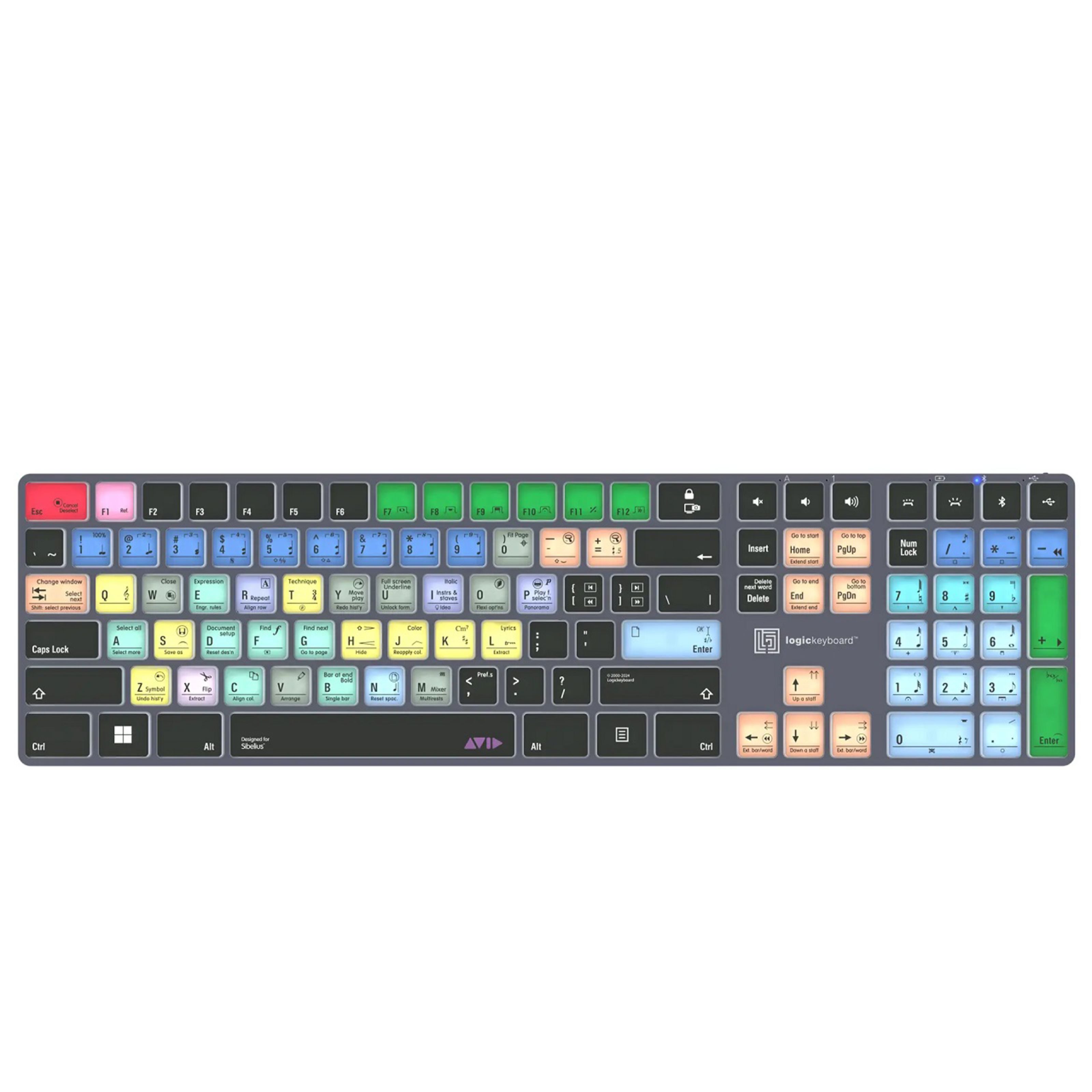 Logickeyboard Apple-Tastatur (Avid Sibelius Titan UK WIN - Apple Zubehör)