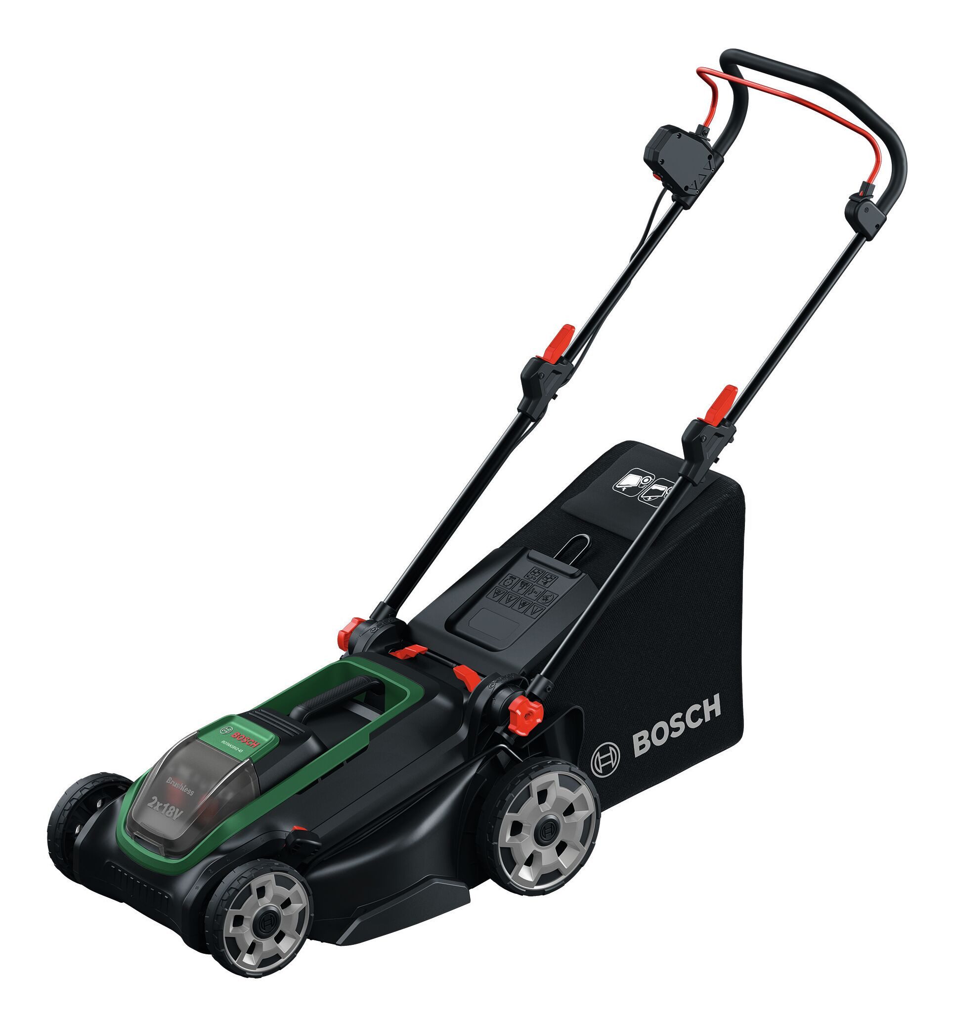 BOSCH Akkurasenmäher Rotak 18V2-43, 43 cm Schnittbreite, Ohne Akku - im Karton