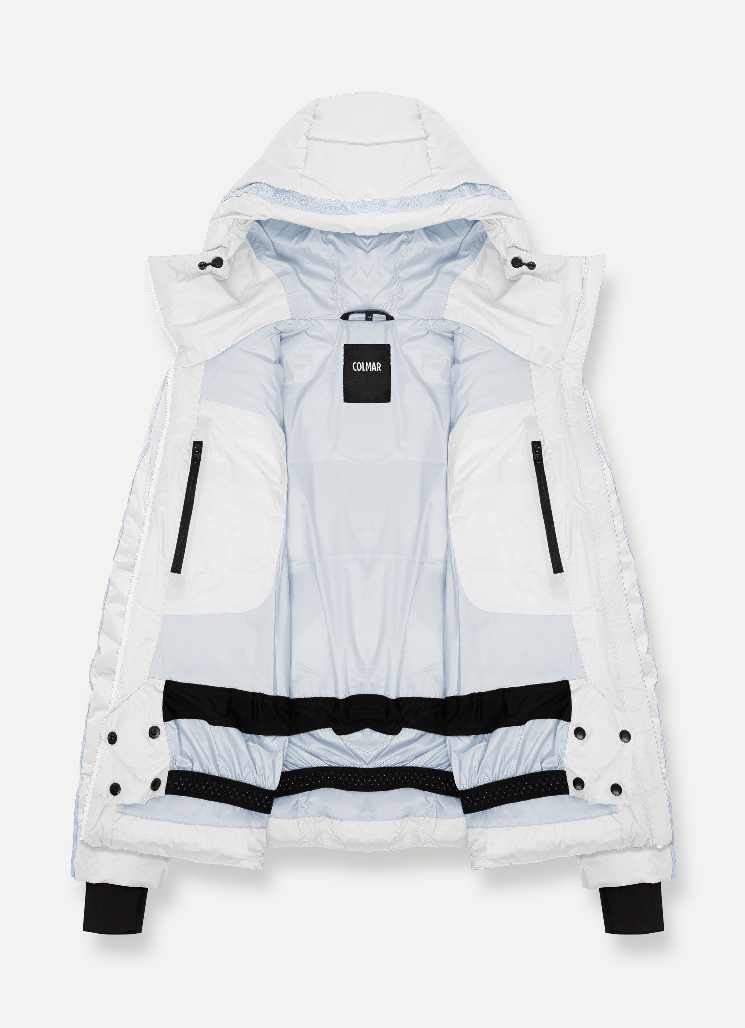 Colmar Skijacke bauschige Damen Skijacke mit Logoband