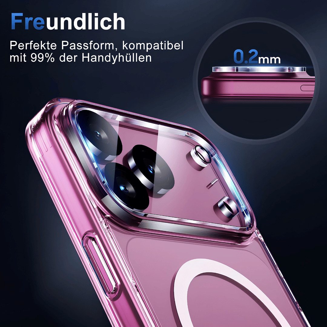 SmartUP Kameraschutzglas 3x Schutzglas für Apple iPhone 18 Pro Max Kamera Glas Linse Schutz 9H für Apple iPhone 18 Pro Max, 3 Stück, Rundumschutz, passgenaue Ve – Bild 5 von 5