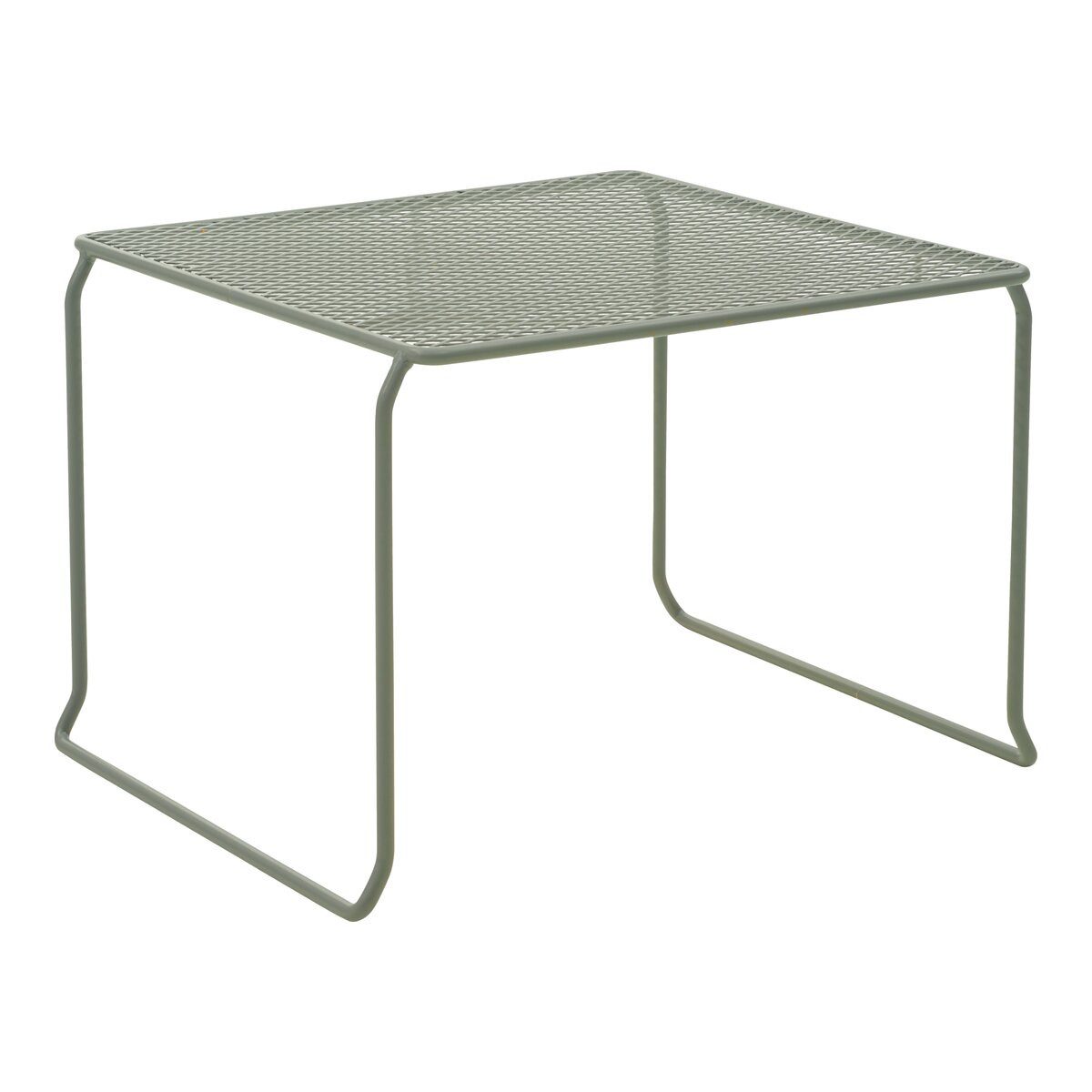 Brafab Couchtisch, Stapelbar, Metallplatte in Gitter-Rauten-Muster