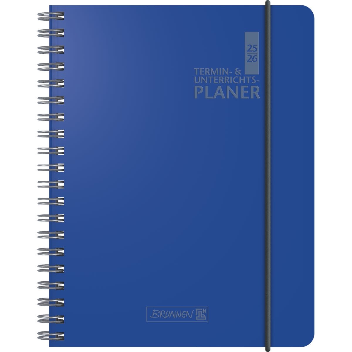 BRUNNEN Buchkalender Lehrerkalender 1 Woche/2 Seiten 2025/2026 ca. A5 17x24cm Baladek blau