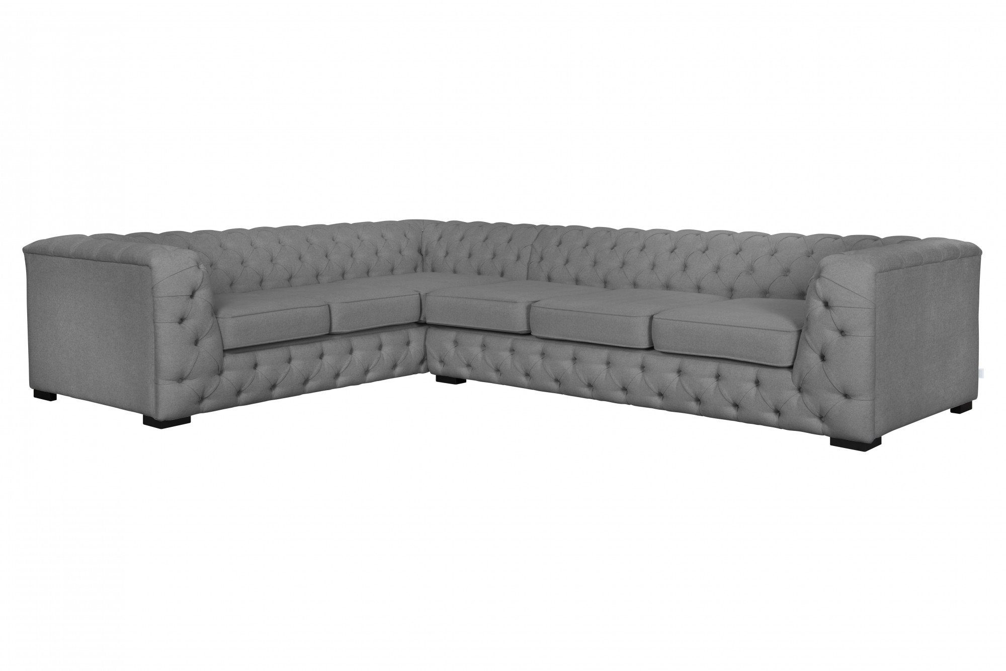 Home affaire Chesterfield-Sofa KALINA L-Form, hochwertig Chesterfield-Ausführung