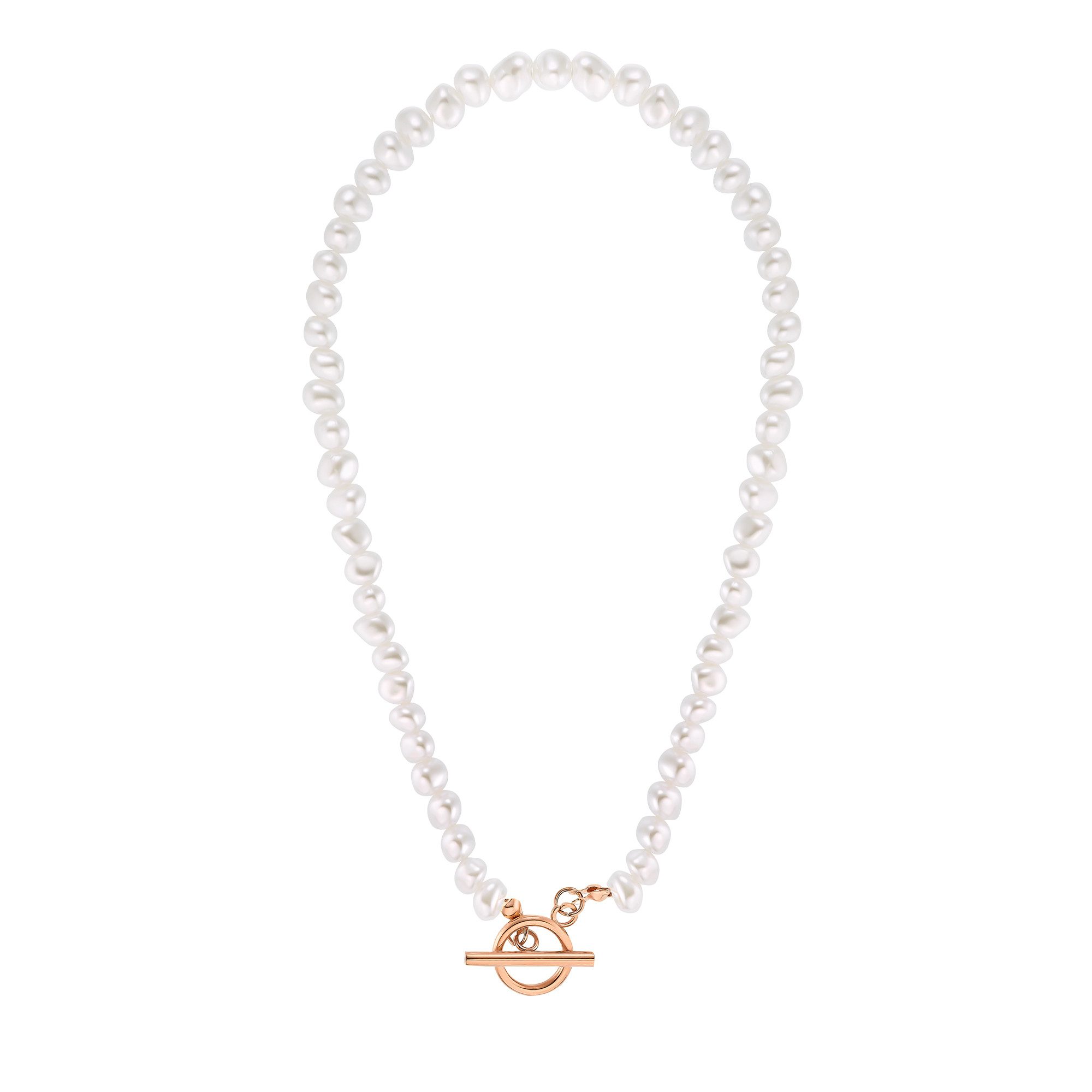 Heideman Collier Meva silberfarben poliert (keine Angabe, inkl. Geschenkverpackung), Halskette mit ausgefallenem Verschluss