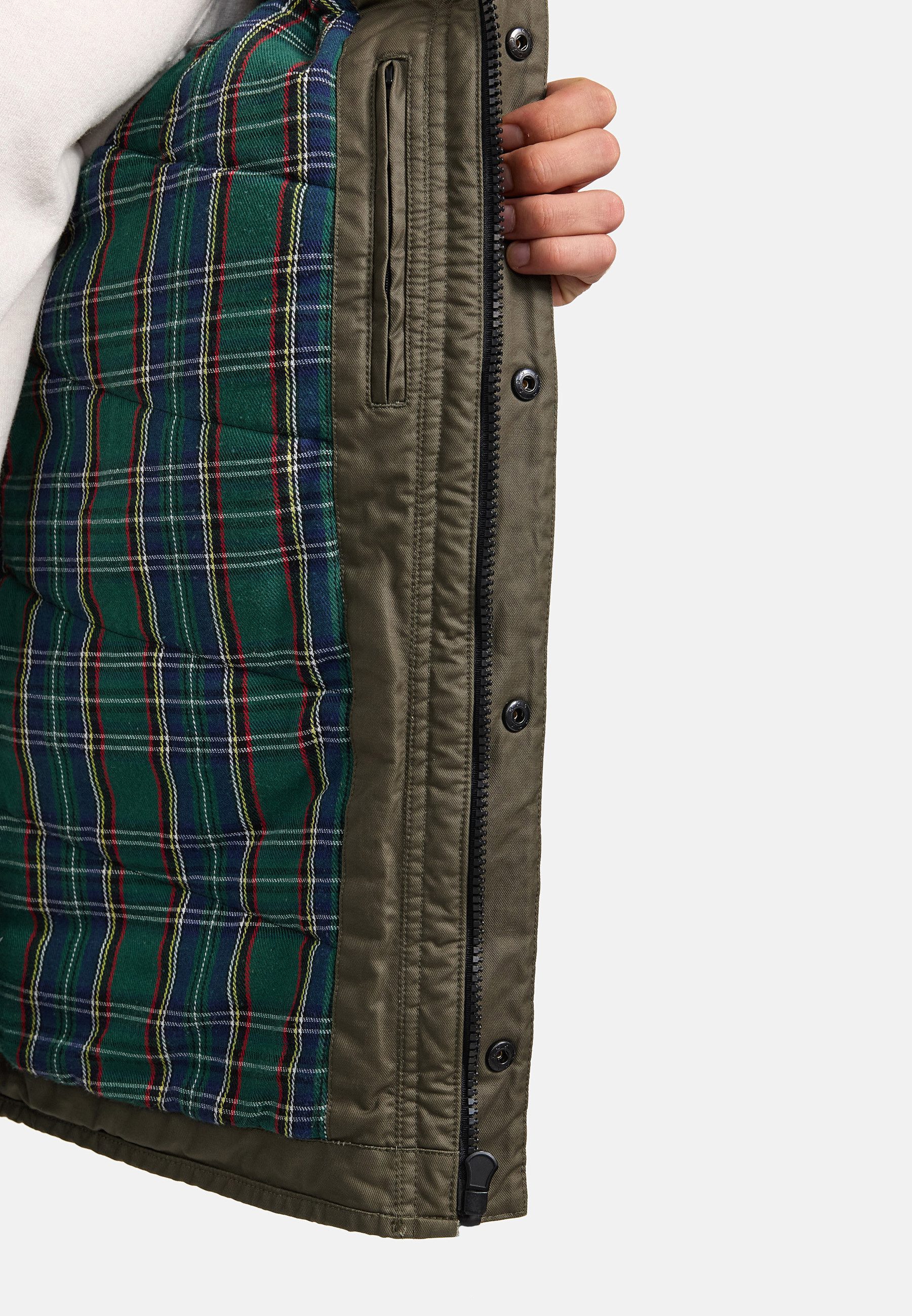 Indicode Sommerjacke Herren INFilmen Winterjacke Herrenjacke mit klassischem Cordkragen