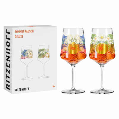 Ritzenhoff Aperitifglas 2er-Set Sommerrausch Deluxe 017, Kristallglas, Made in Germany