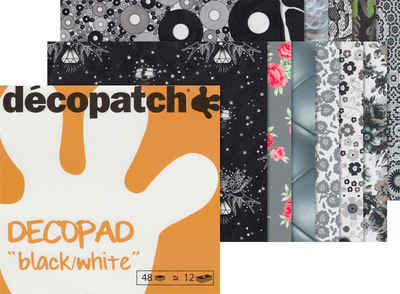 décopatch Motivpapier Decopad Black and White, 48 Blatt