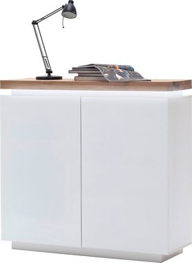 MCA furniture Highboard Romina, mit LED Beleuchtung weiß dimmbar, inkl. Fernbedienung