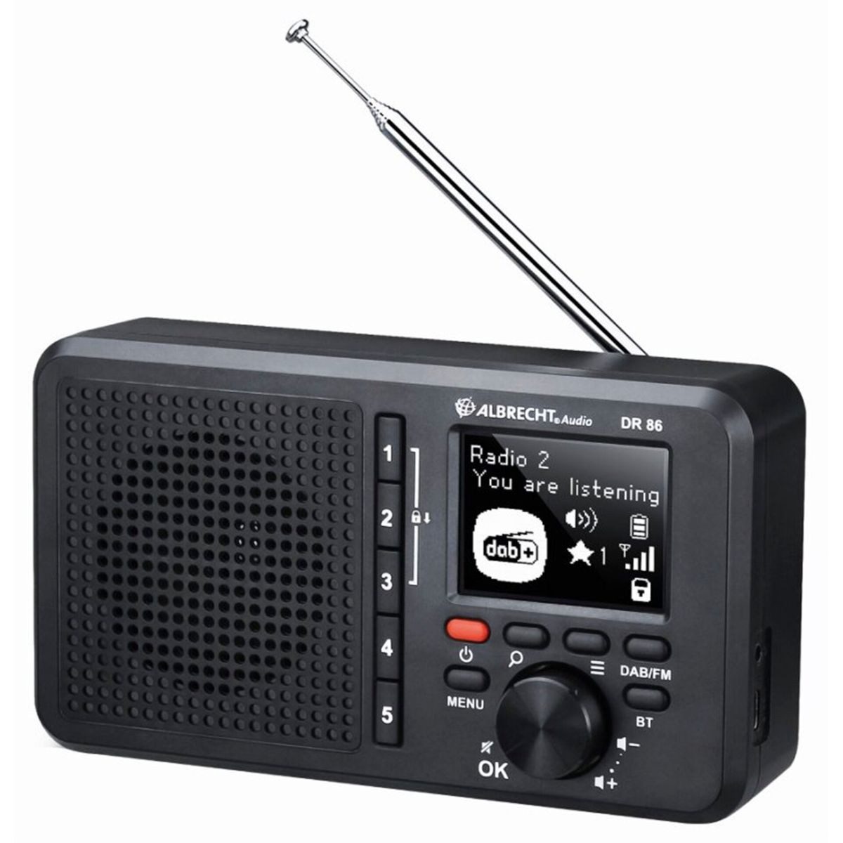 Albrecht DR 86 tragbares Digitalradio Radio