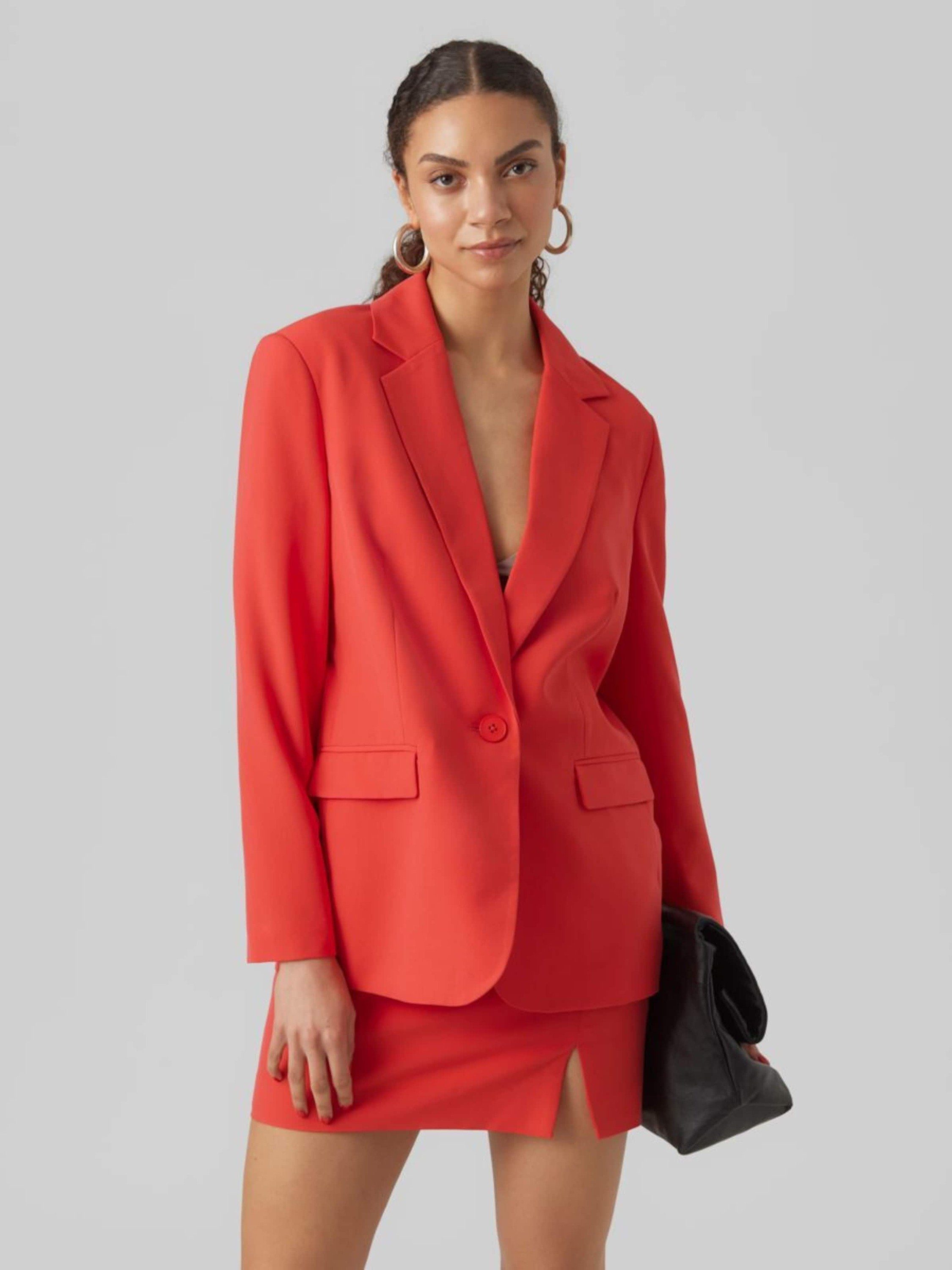 Vero Moda Kurzblazer Troianthea (1-tlg) Plain/ohne Details