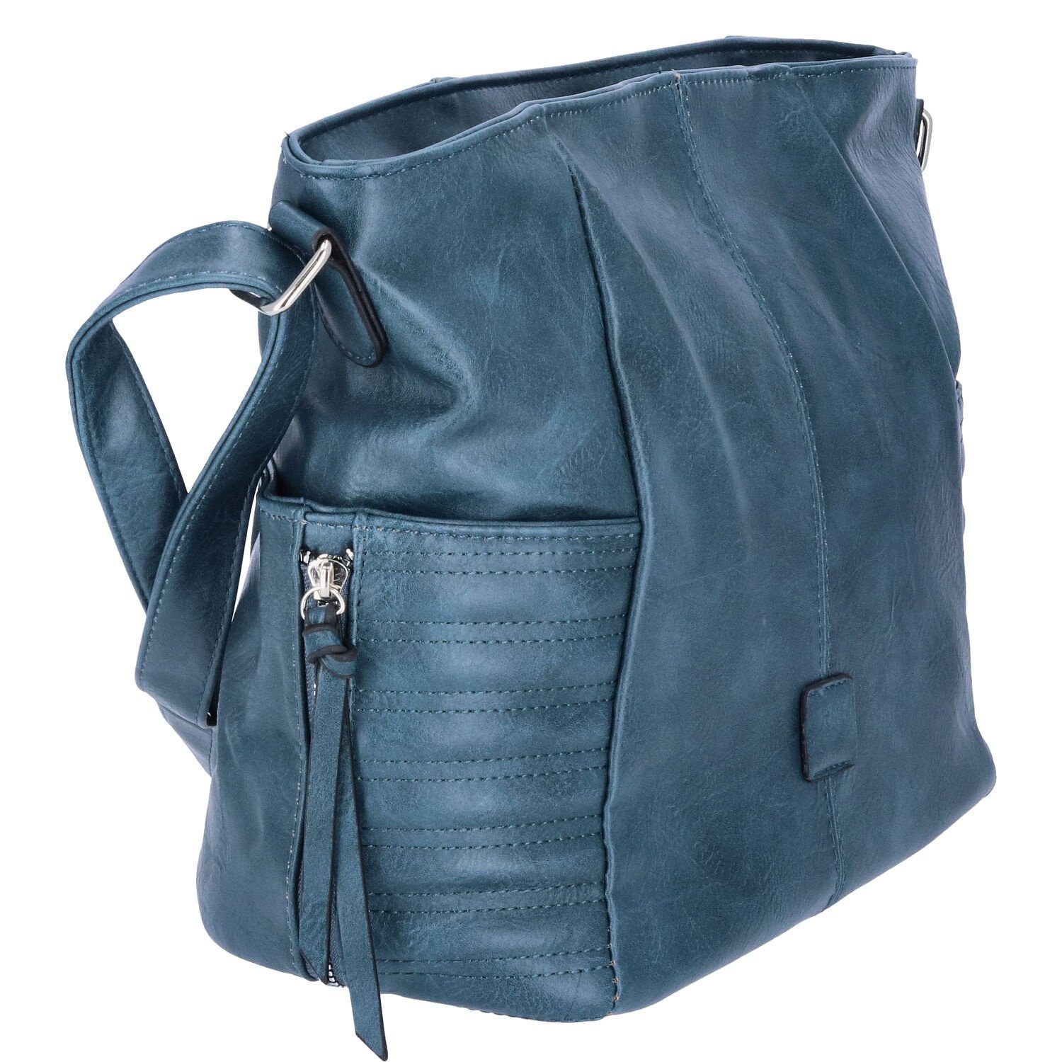Antonio Umhängetasche Antonio Damen Handtasche blau günstig online kaufen