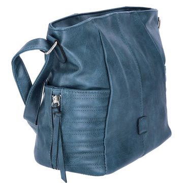 Antonio Umhängetasche Antonio Damen Handtasche blau (1-tlg)