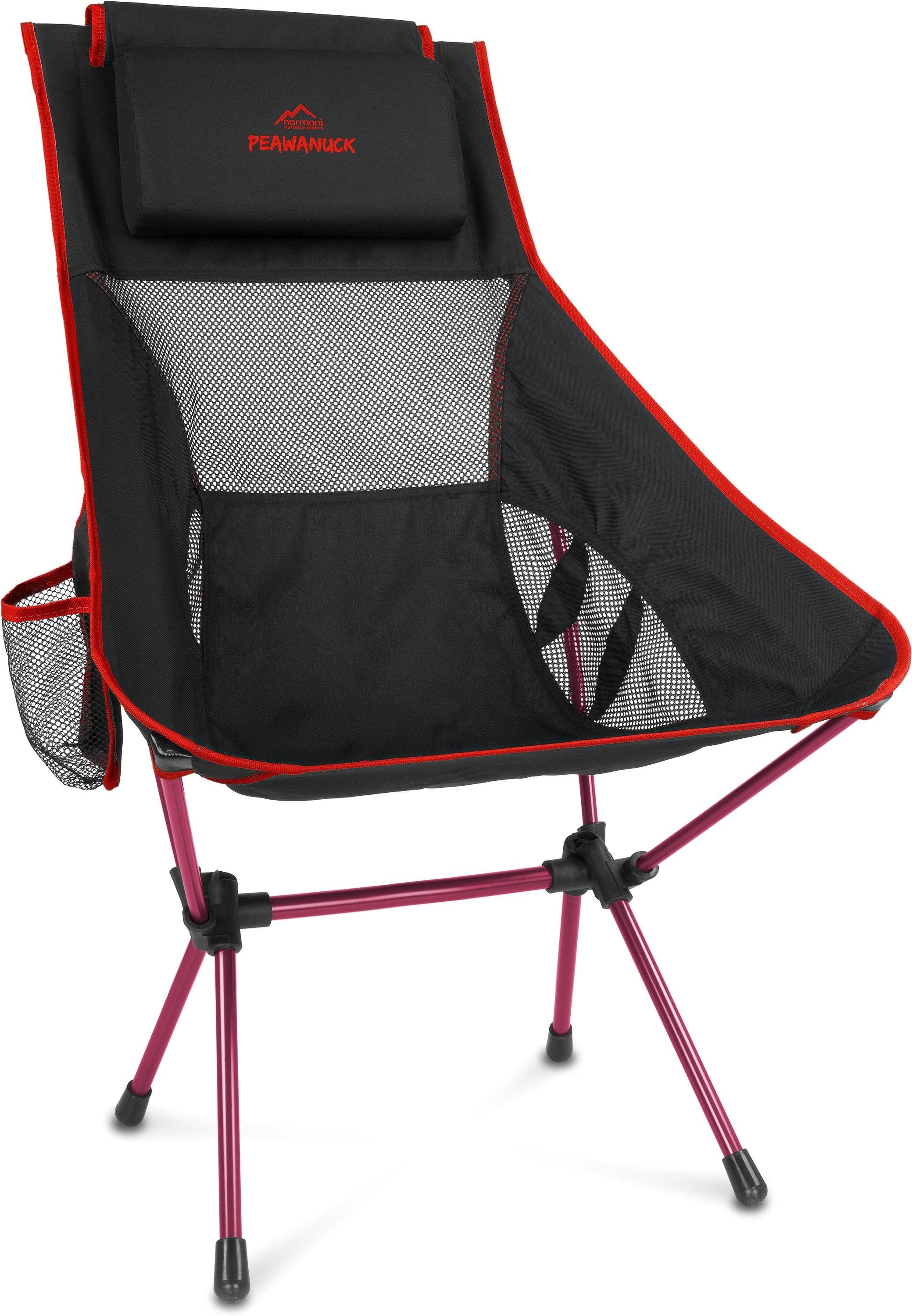 normani Campingstuhl Ultraleichter Campingstuhl Peawanuck, Outdoorstuhl Hochlehner Faltstuhl Strandstuhl Anglerstuhl – Bild 2 von 5