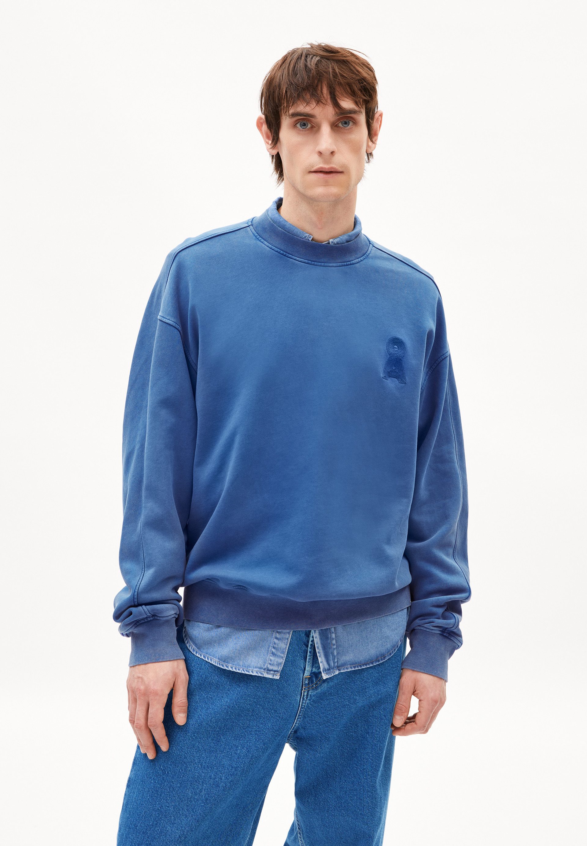 Armedangels Sweatshirt EMAAL CREWNECK GMT DYE (Relaxed Fit) Rundhalsausschnitt