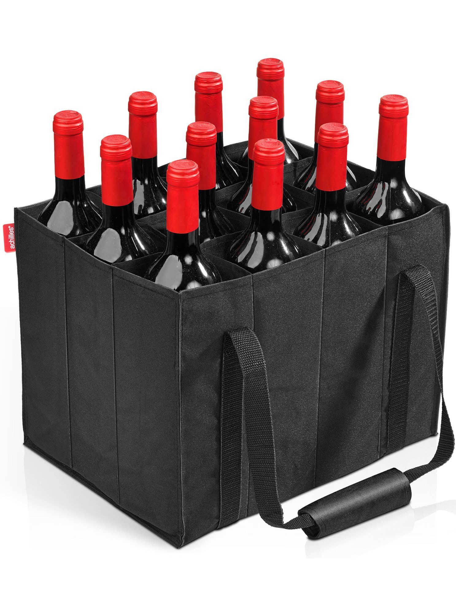 achilles Flaschenkorb 12er Bottle-Bag Flaschentasche für 12 x 1,5 Liter Wasser-Flaschen