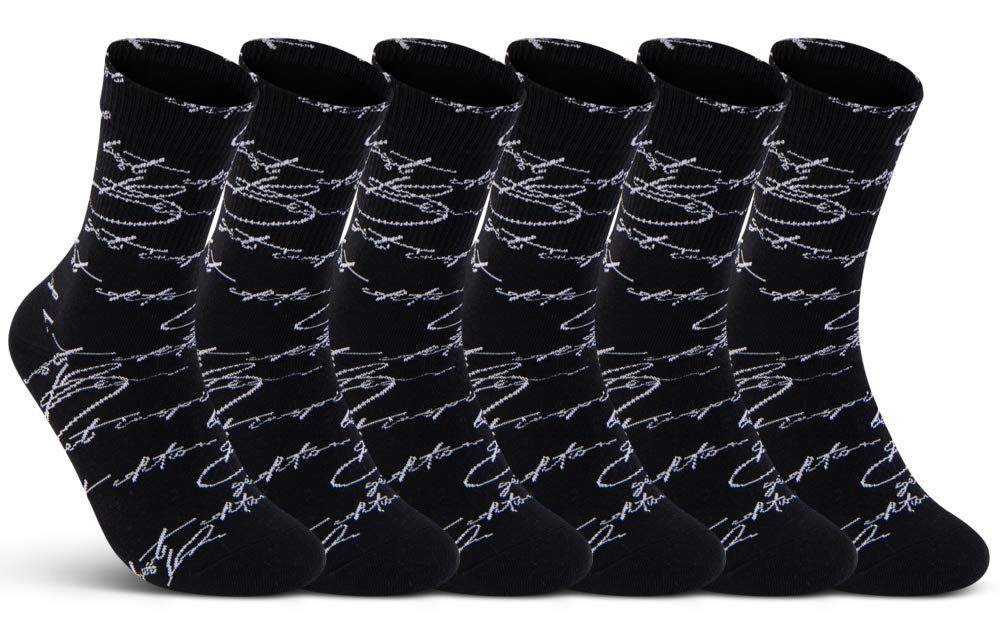 sockenkauf24 Sportsocken 6 Paar Tennissocken Damen & Herren Sport Socken (Schwarz, 43-46) stylische Socken Schwarz & Weiß - 15399 WP