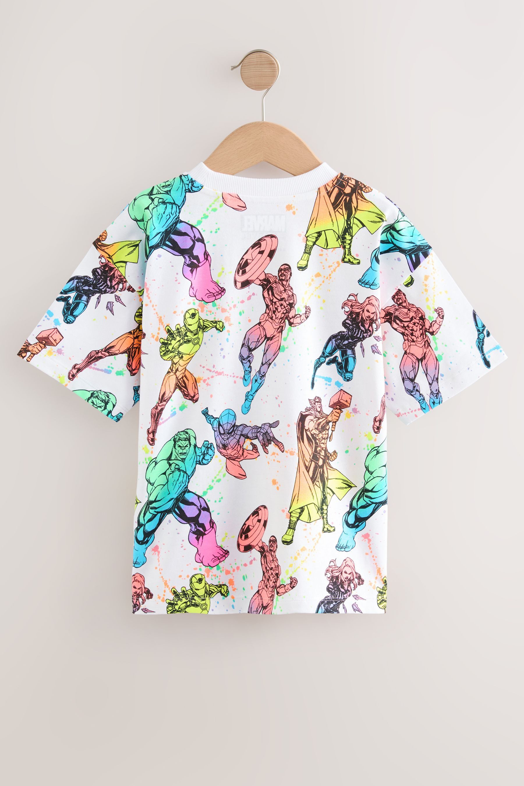Next T-Shirt Lizenziertes Kurzarm-T-Shirt, Marvel Avengers günstig online kaufen