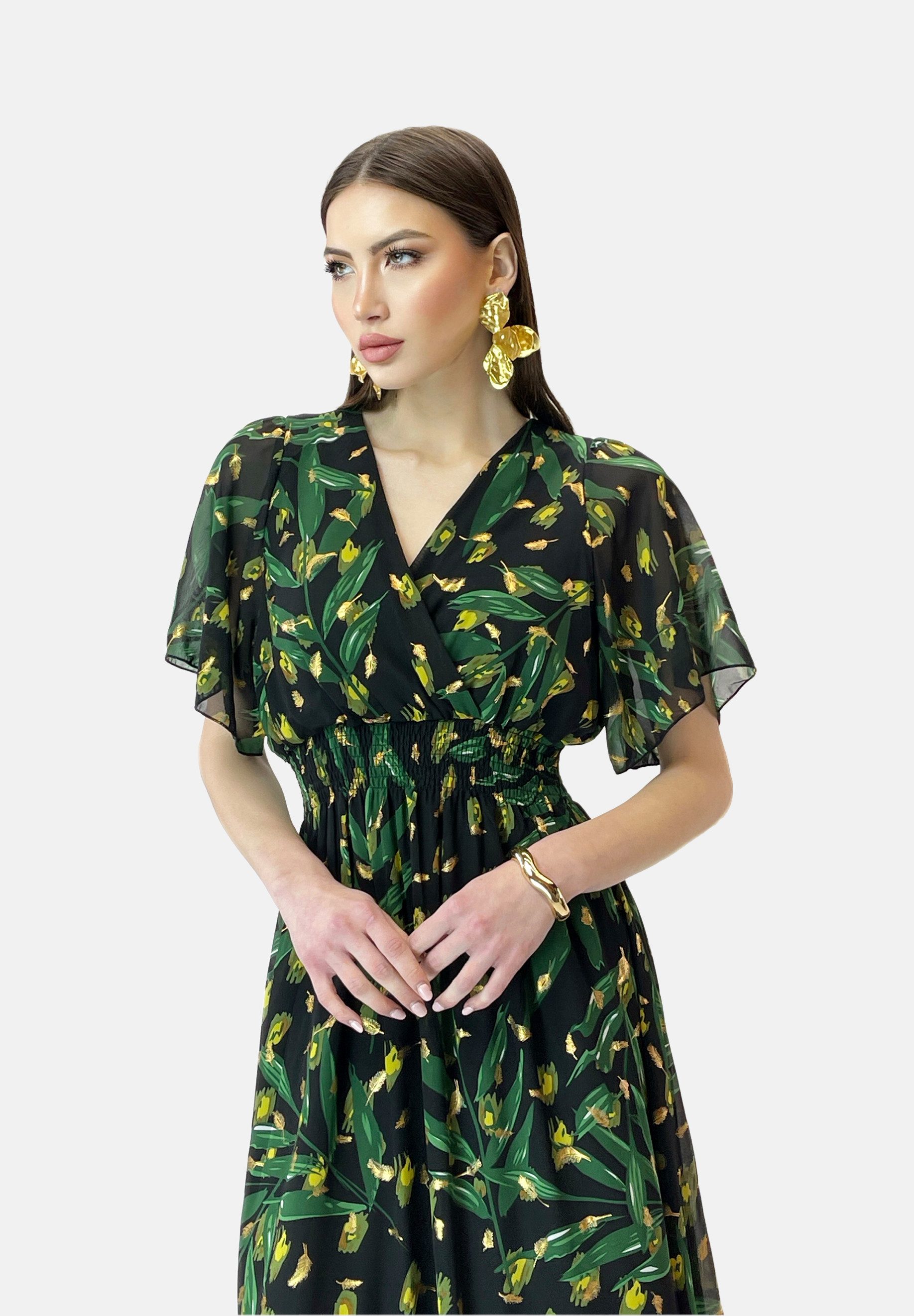 Elara Midikleid Elara Damen Sommerblumenkleid (1-tlg) günstig online kaufen