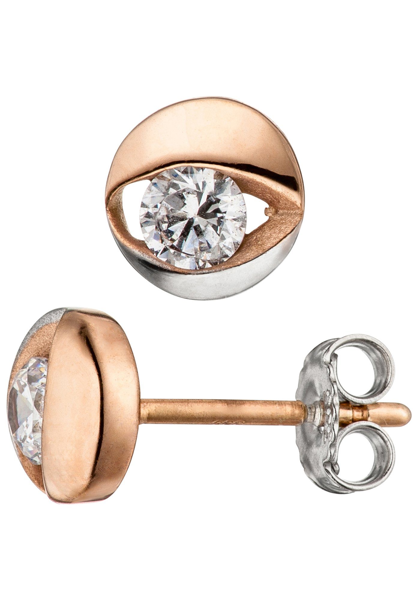 JOBO Paar Ohrstecker, 333 Roségold bicolor günstig online kaufen