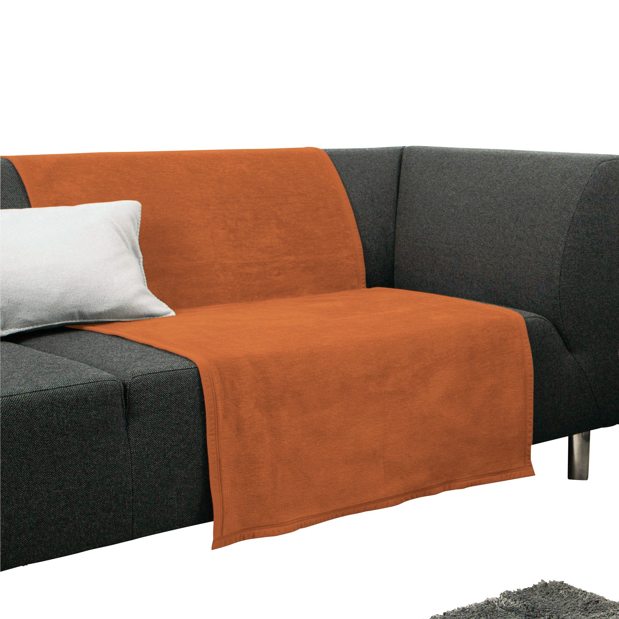 Erwin Müller Sofaläufer Sessel- und Sofaschoner "Triest", Baumwollmischung Uni